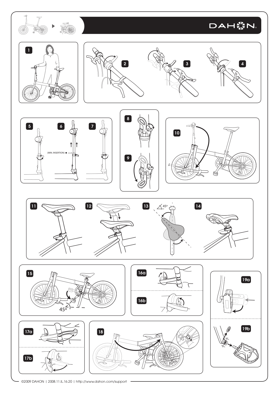 Dahon Mariner D7, Briza D8, Mu D8, Curve XL, Jetstream D8 User Manual