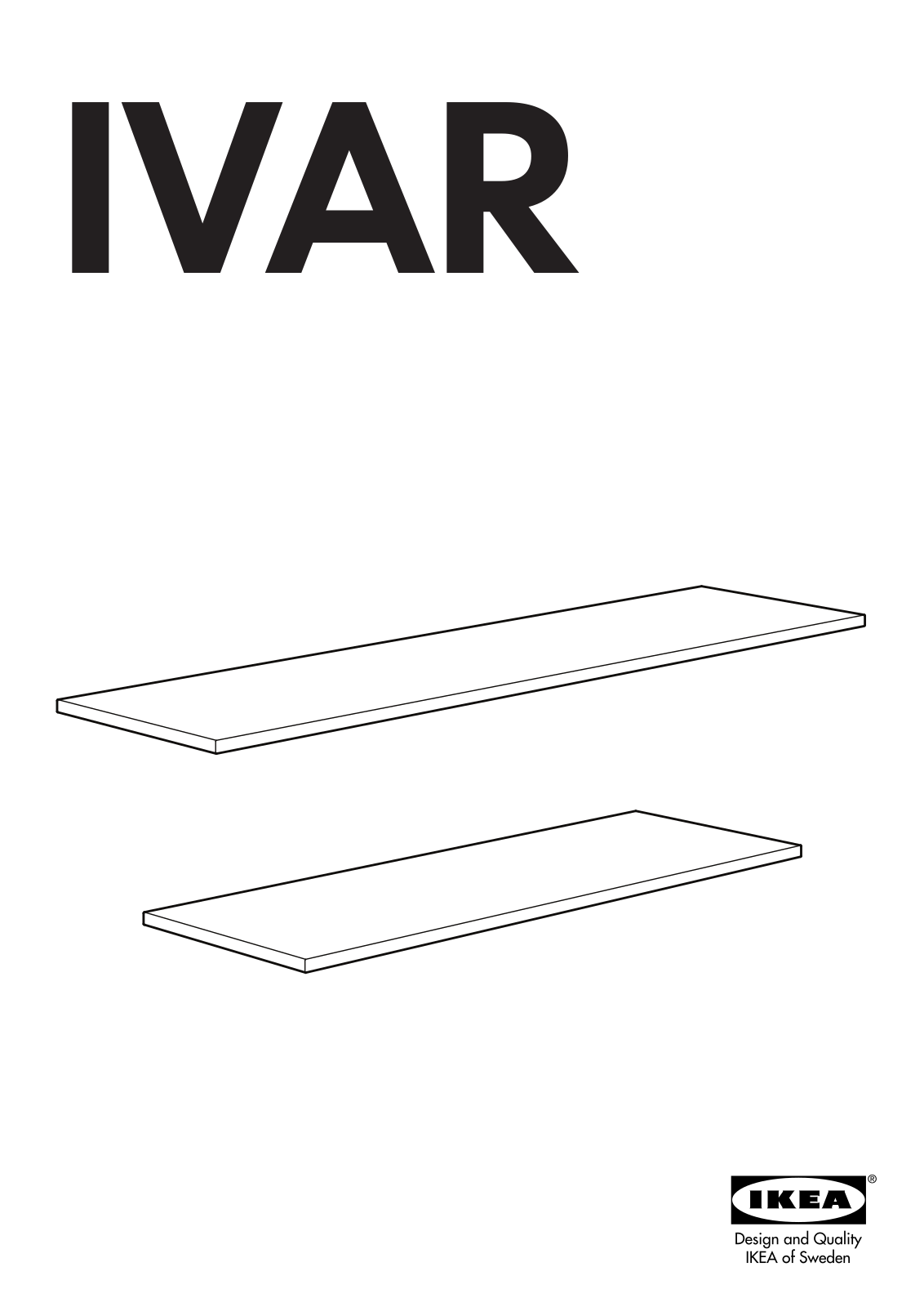 IKEA IVAR TOP PANEL Assembly Instruction