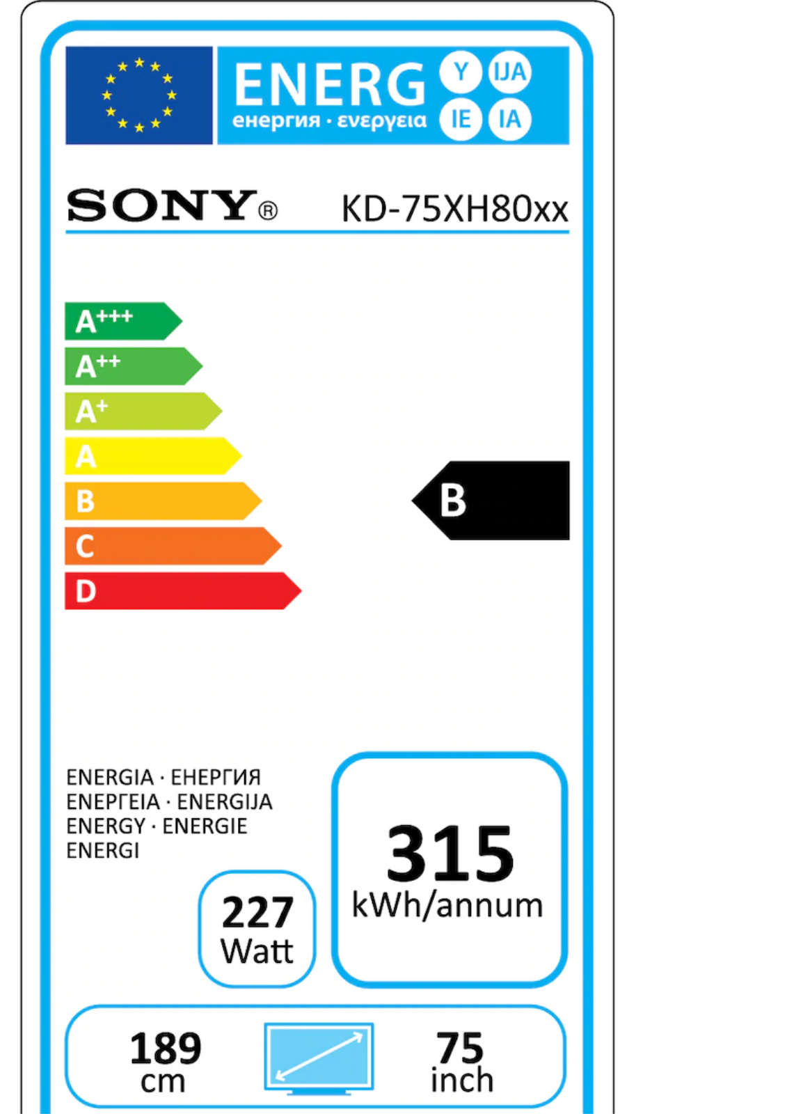 Sony KD-75XH8096 User Manual
