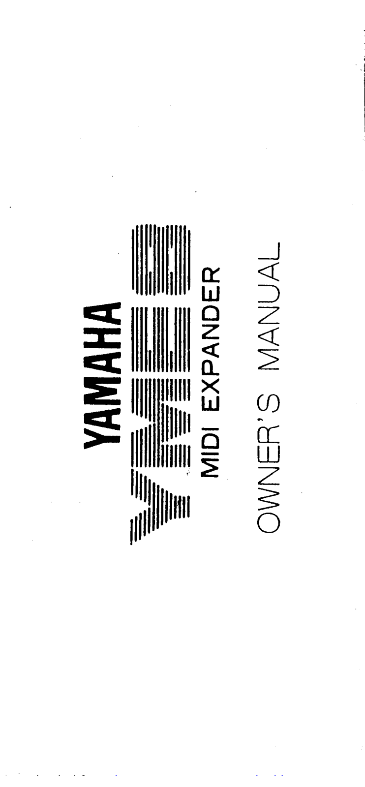 Yamaha Audio YME8 User Manual