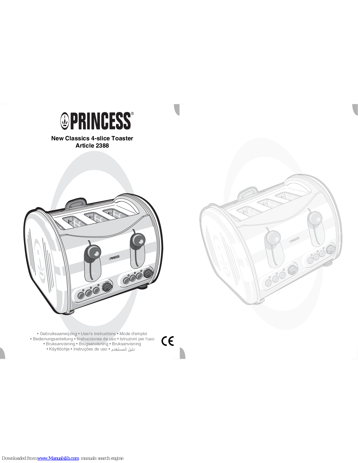 Princess 2388 User Instructions