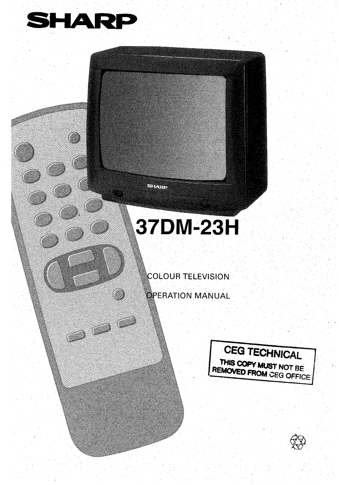 Sharp 37DM23H User Manual