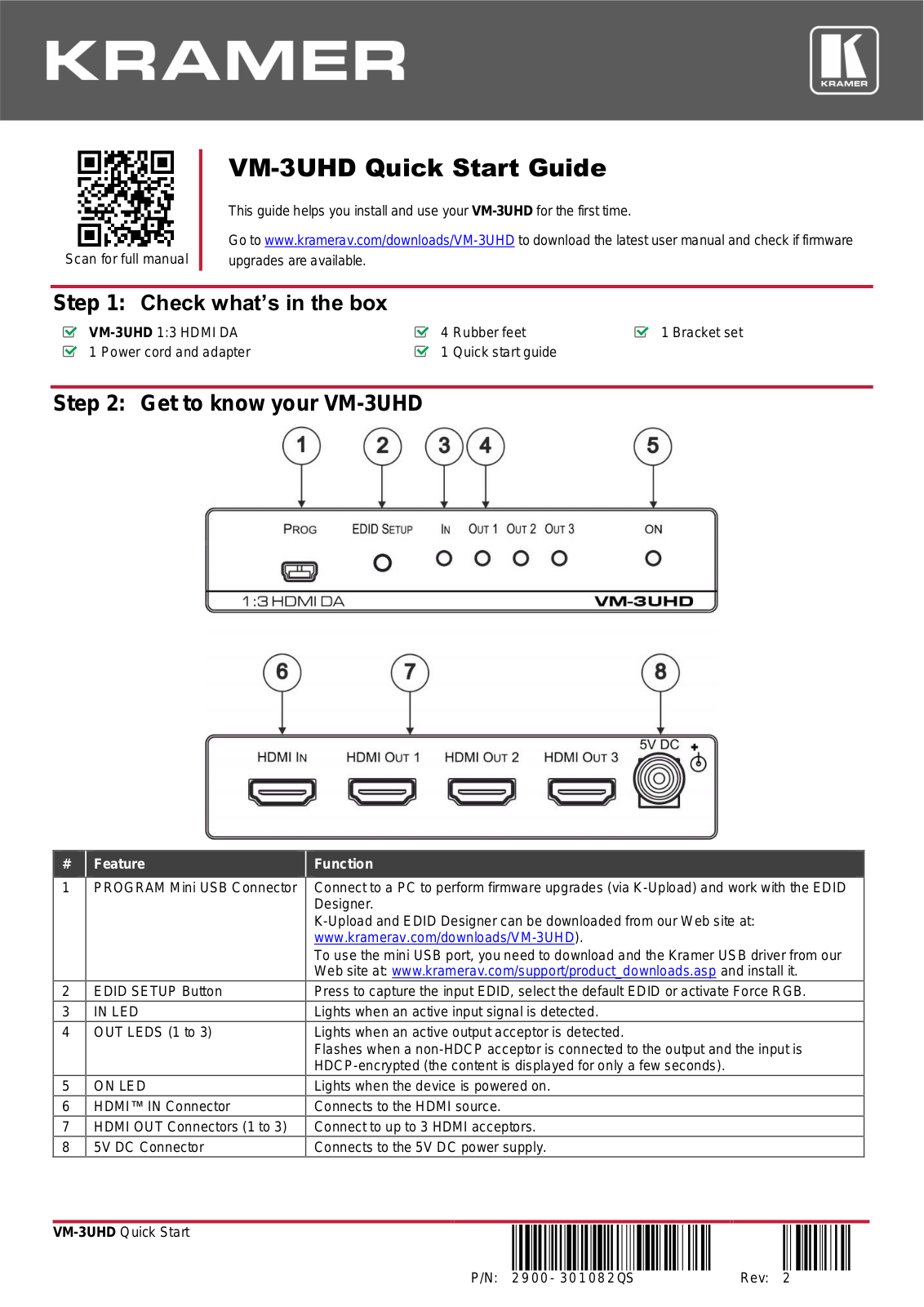 Kramer VM-3UHD Quick Start - ManualMachine.com