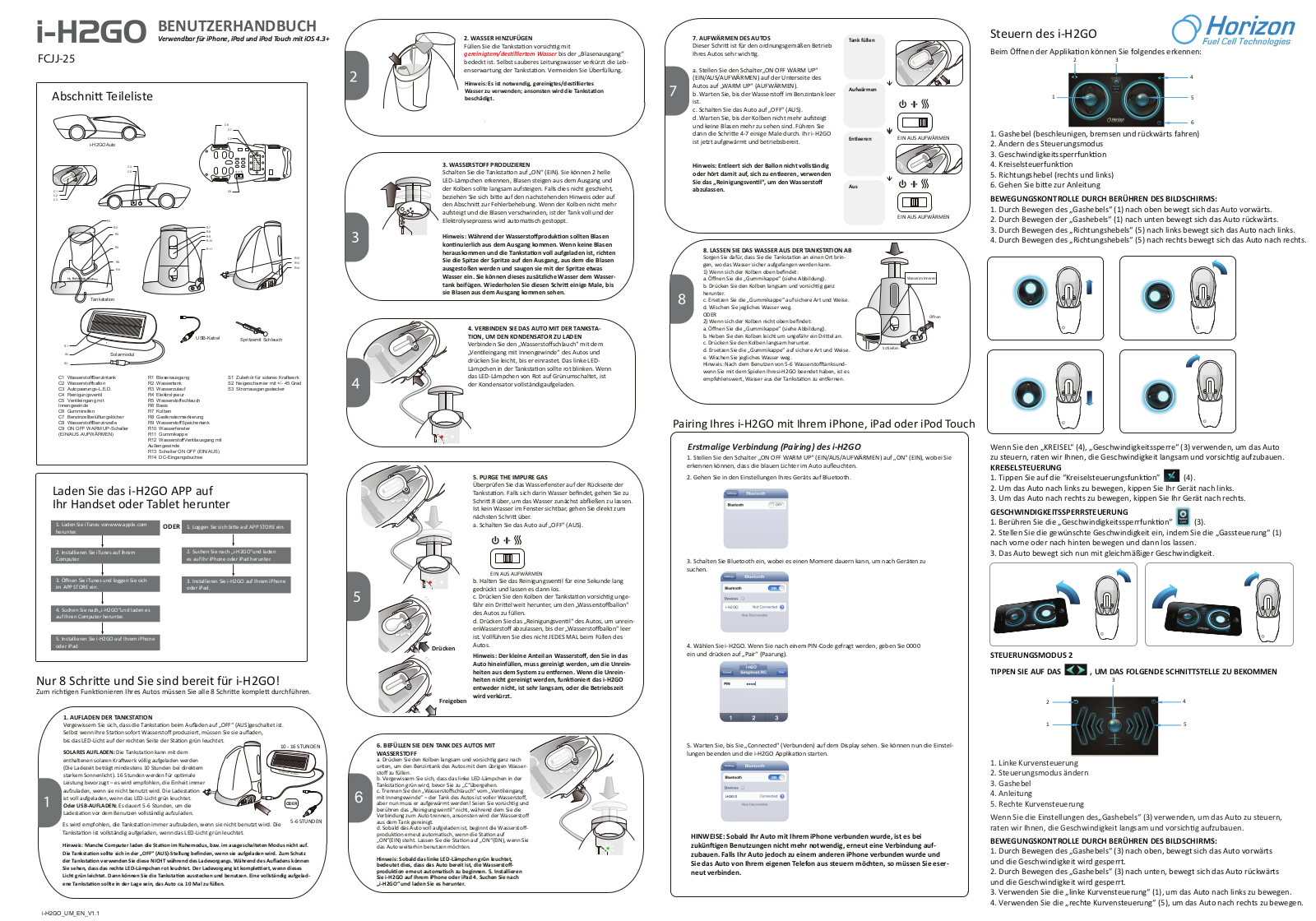 Horizon FCJJ-25 User guide