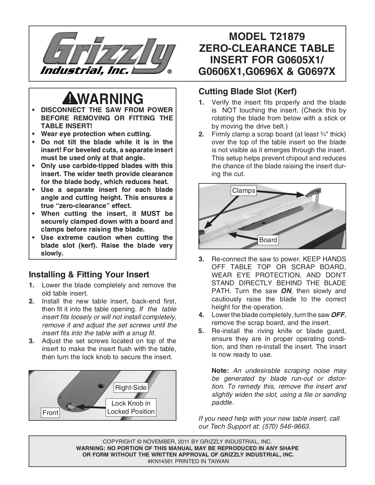 Grizzly T21879 User guide - ManualMachine.com