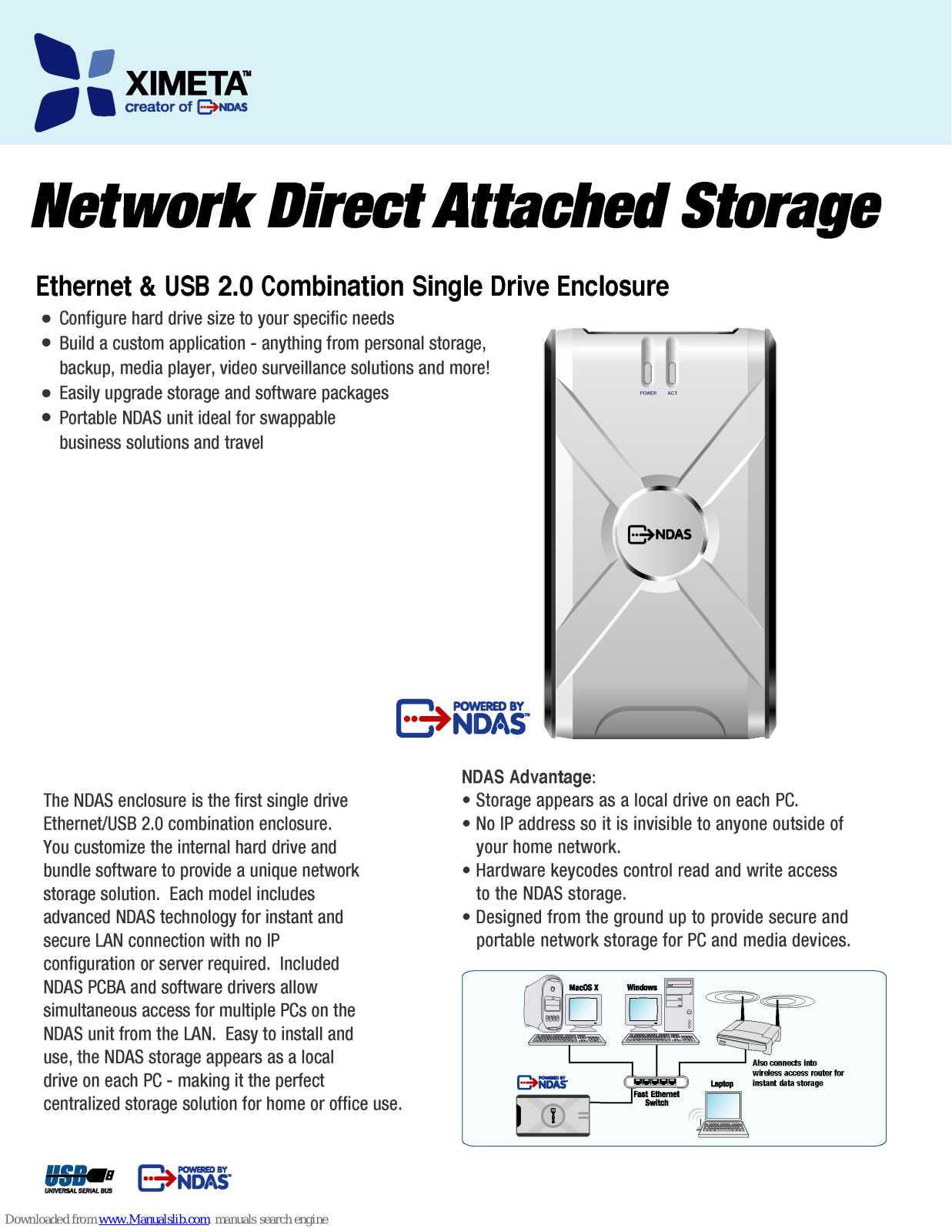 Ximeta ENCL-1P Specifications