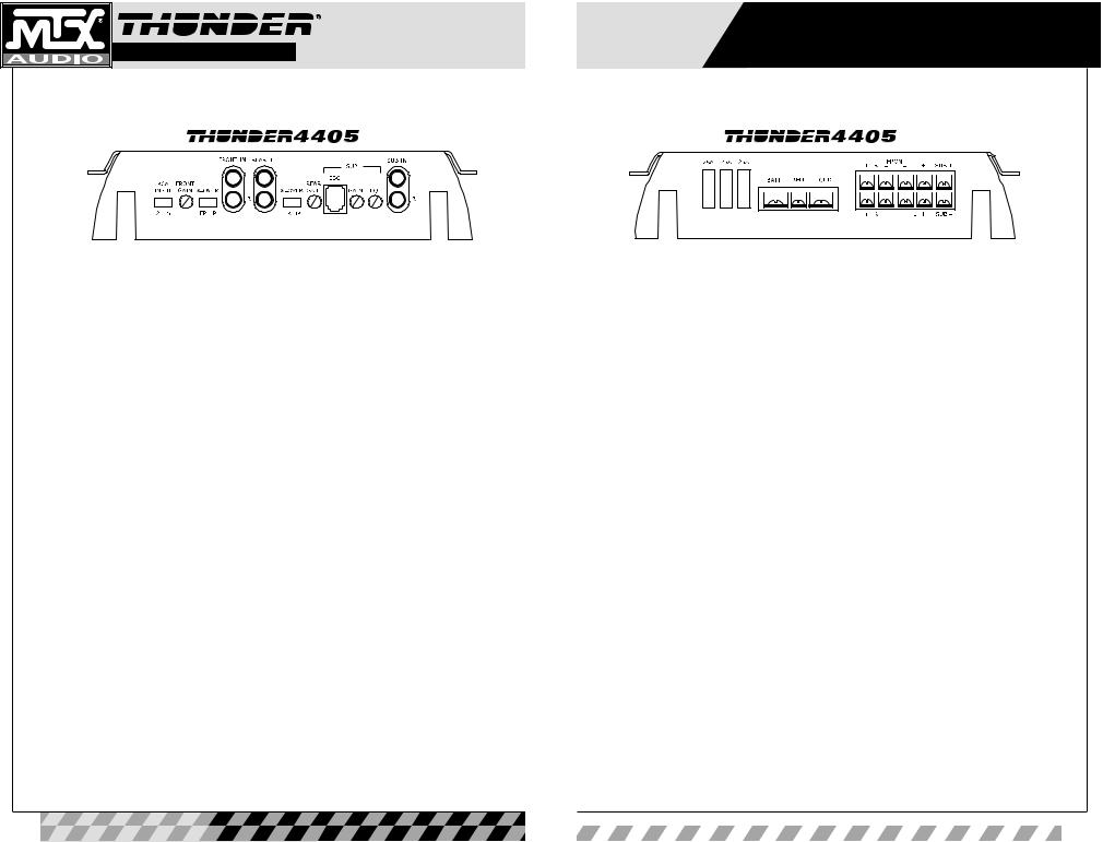 MTX Audio Thunder 4405 User Manual