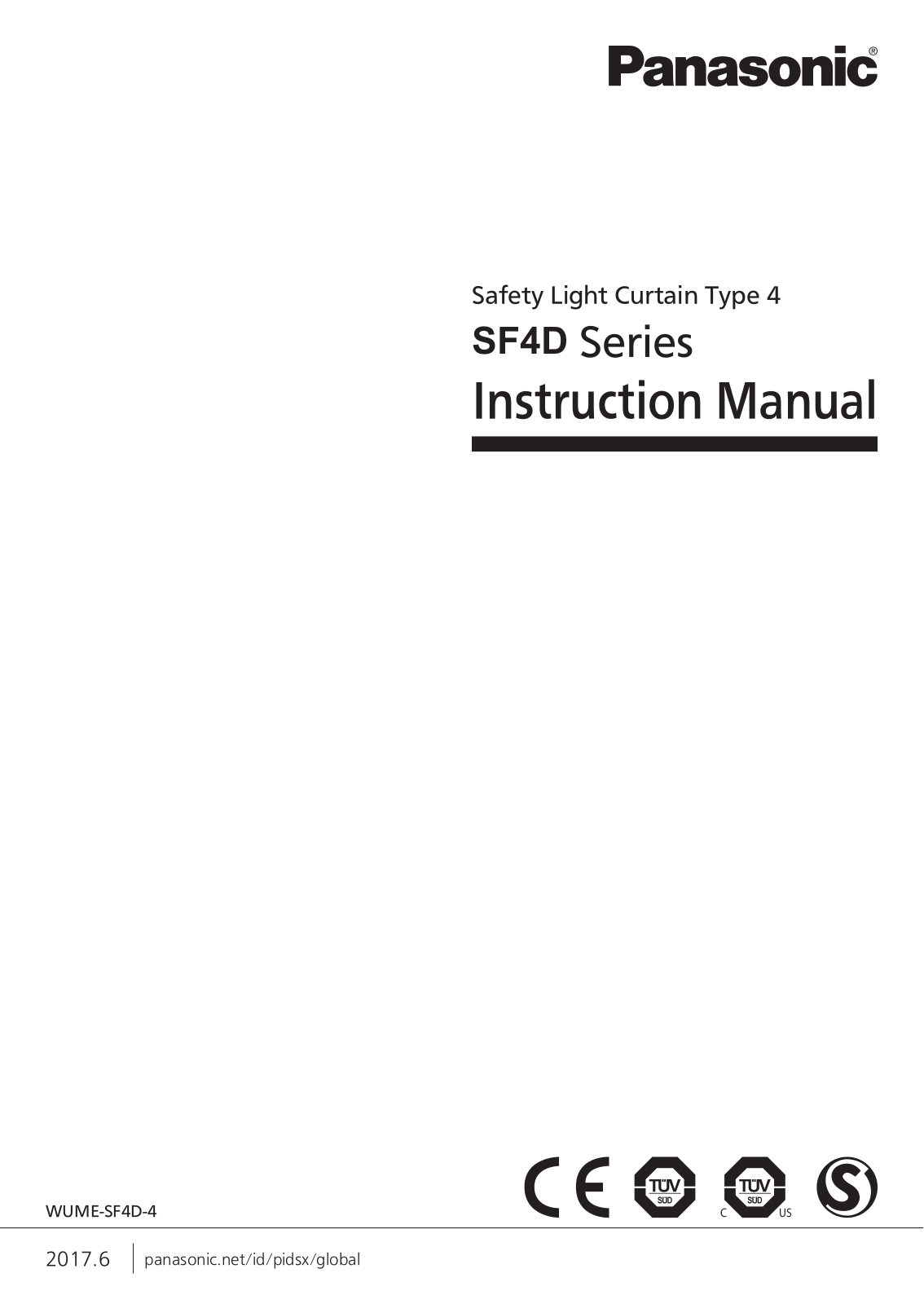 Panasonic WUME-SF4D-4, SF4D-x-01 Instruction Manual