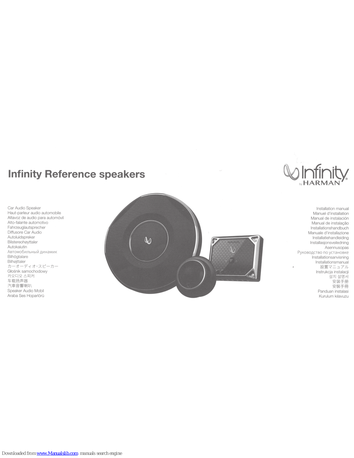 Infinity 6530cx, 6432cfx, 5030cx, 3032cfx, 4032cfx Installation Manual