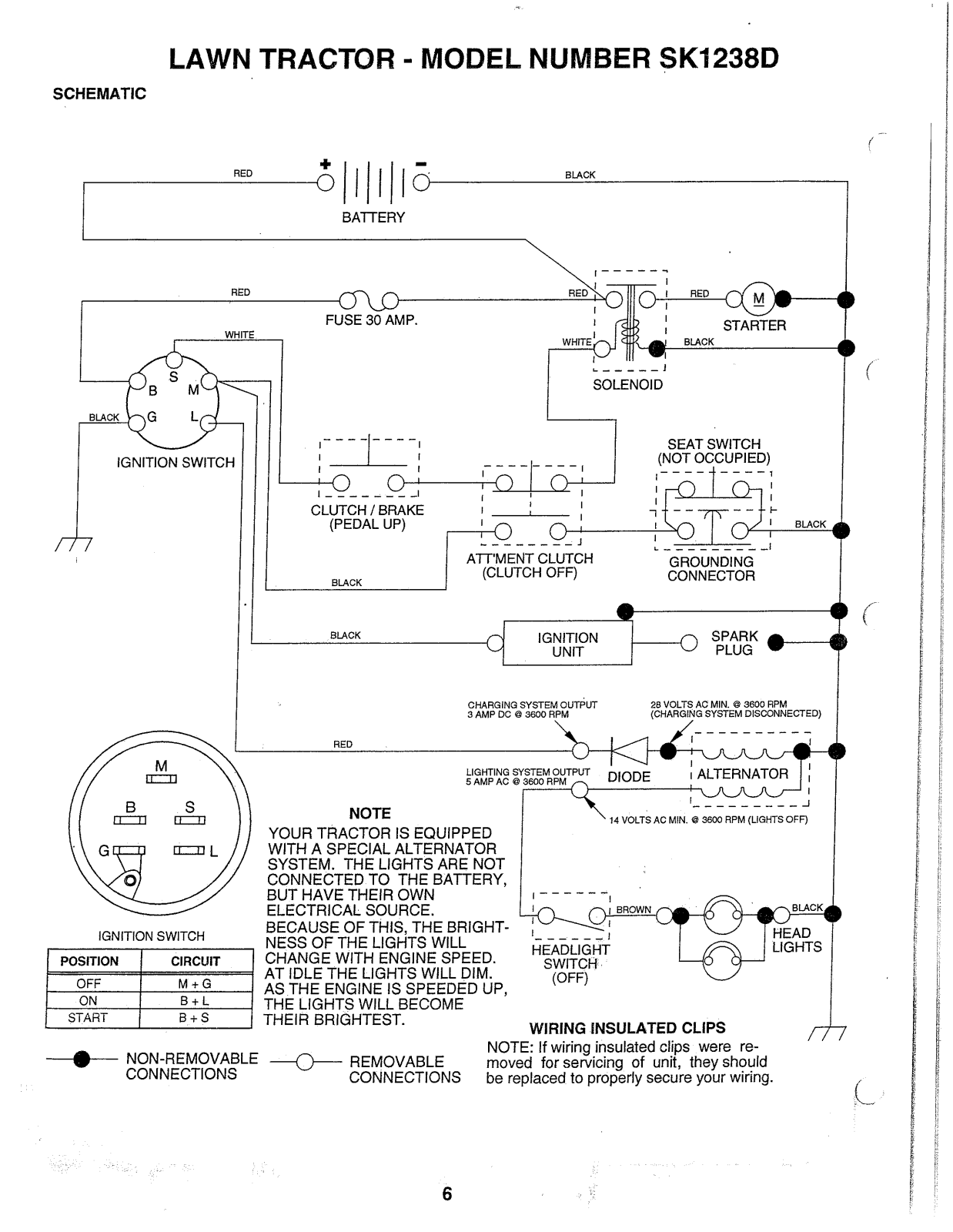 AYP SH1238D Parts List