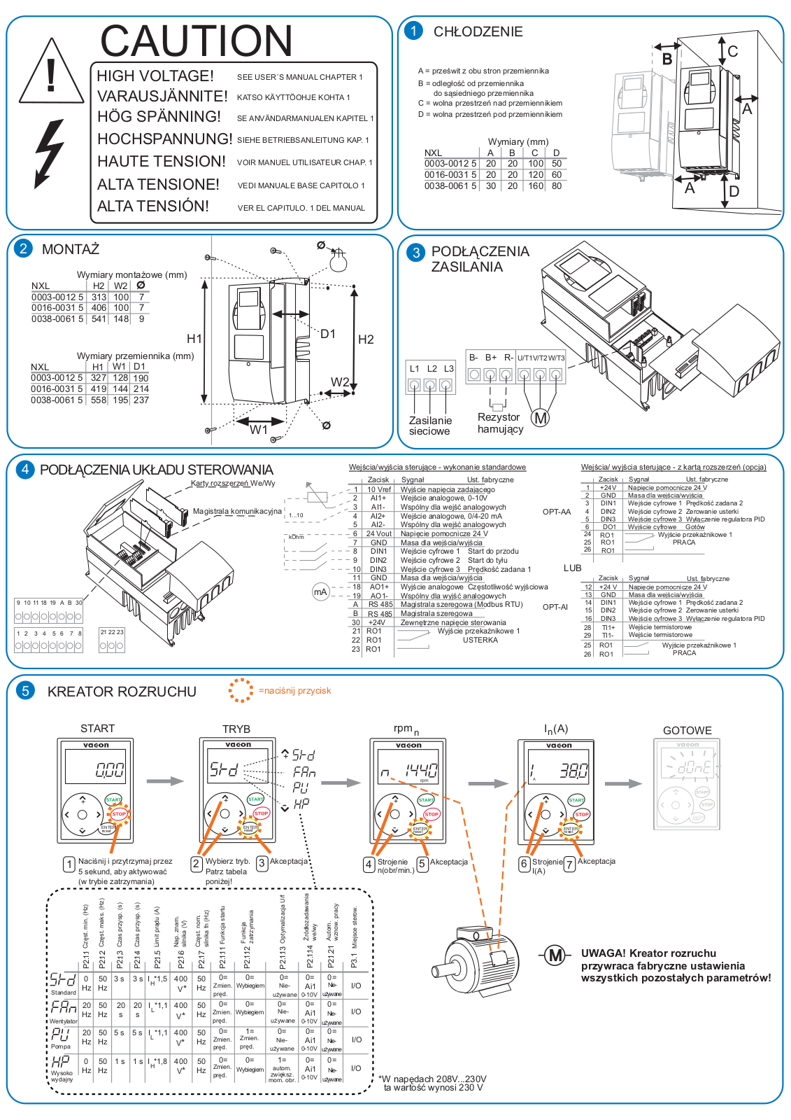 Danfoss vacon nxl Installation guide