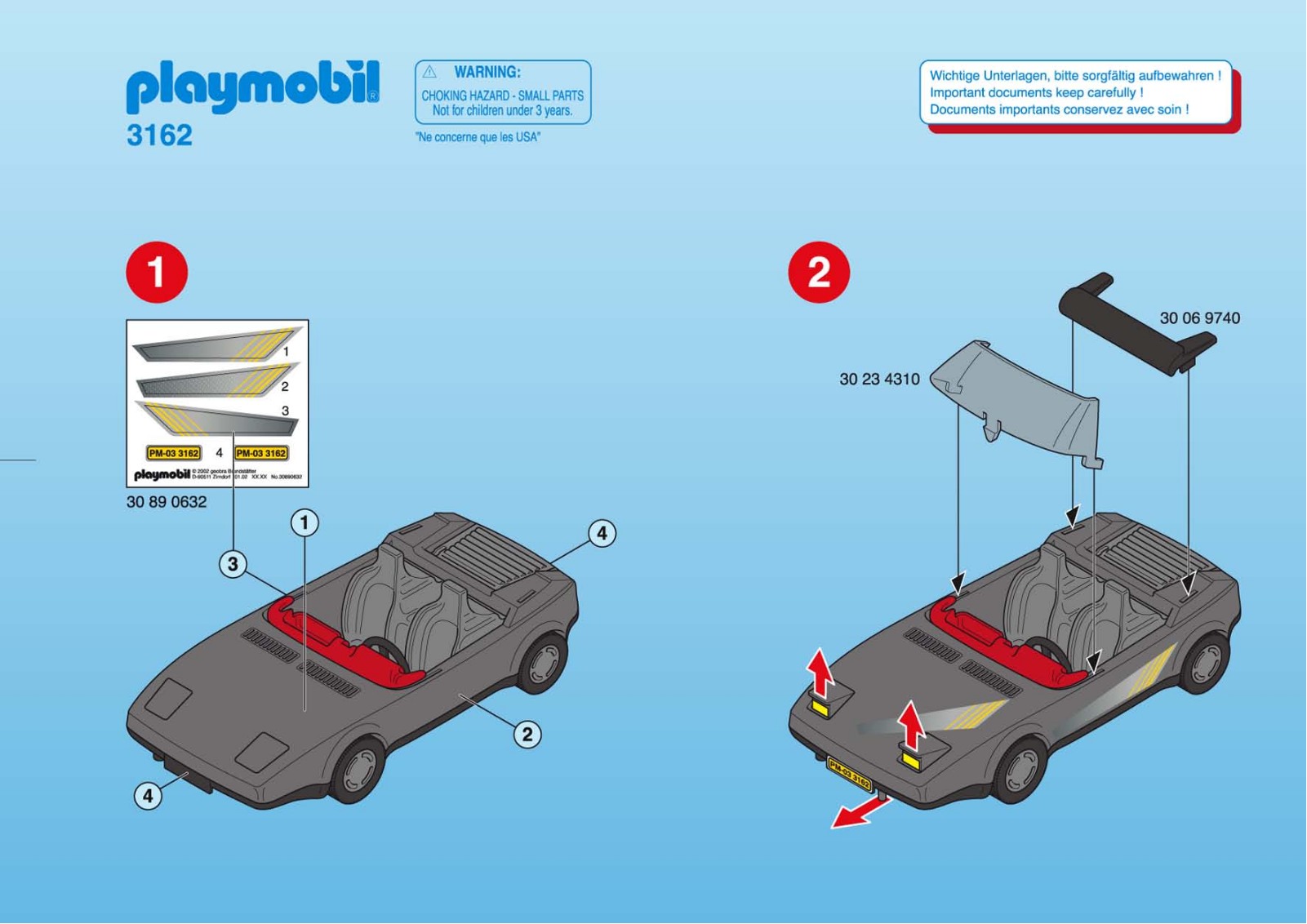 Playmobil 3162 Instructions