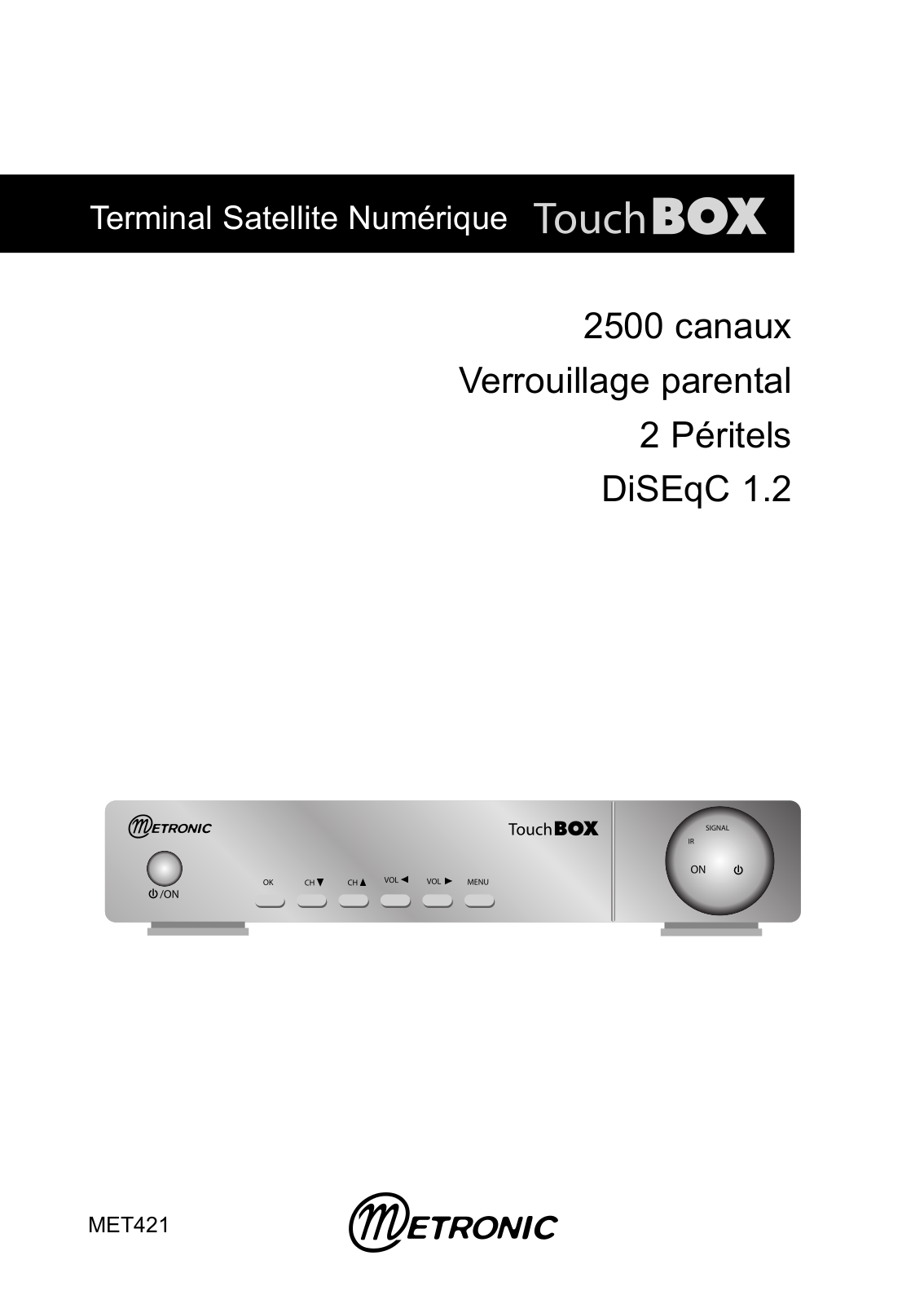 METRONIC TERMINAL NUMERIQUE TOUCHBOX User Manual