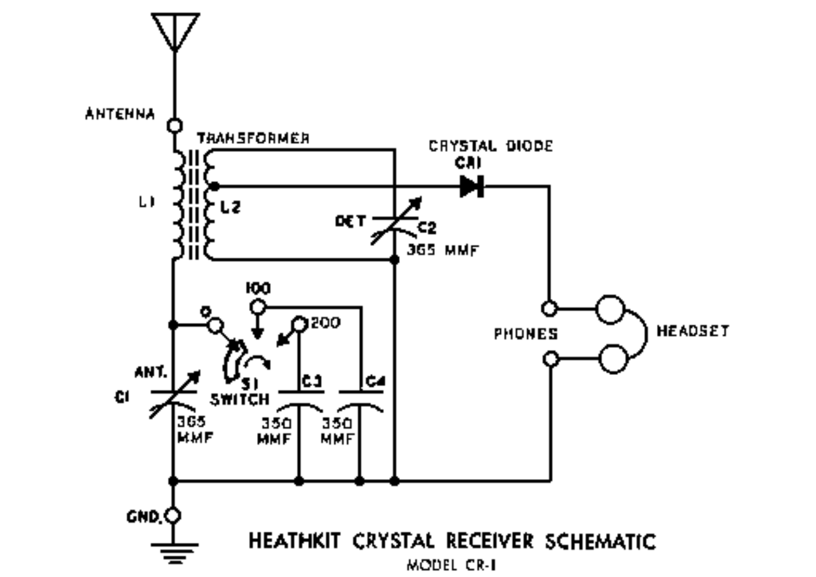 Heathkit cr 1 schematic