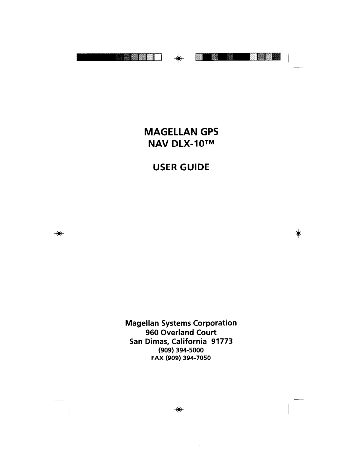 Magellan NAV DLX10 User Manual