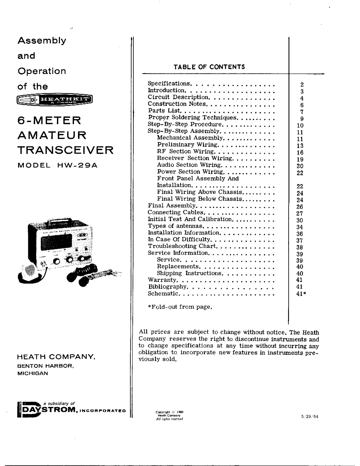 HEATHKIT HW-29 User Manual