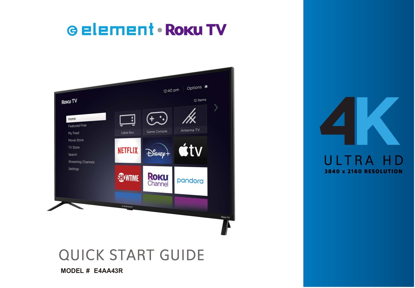 element E4AA43R Quick Start Guide