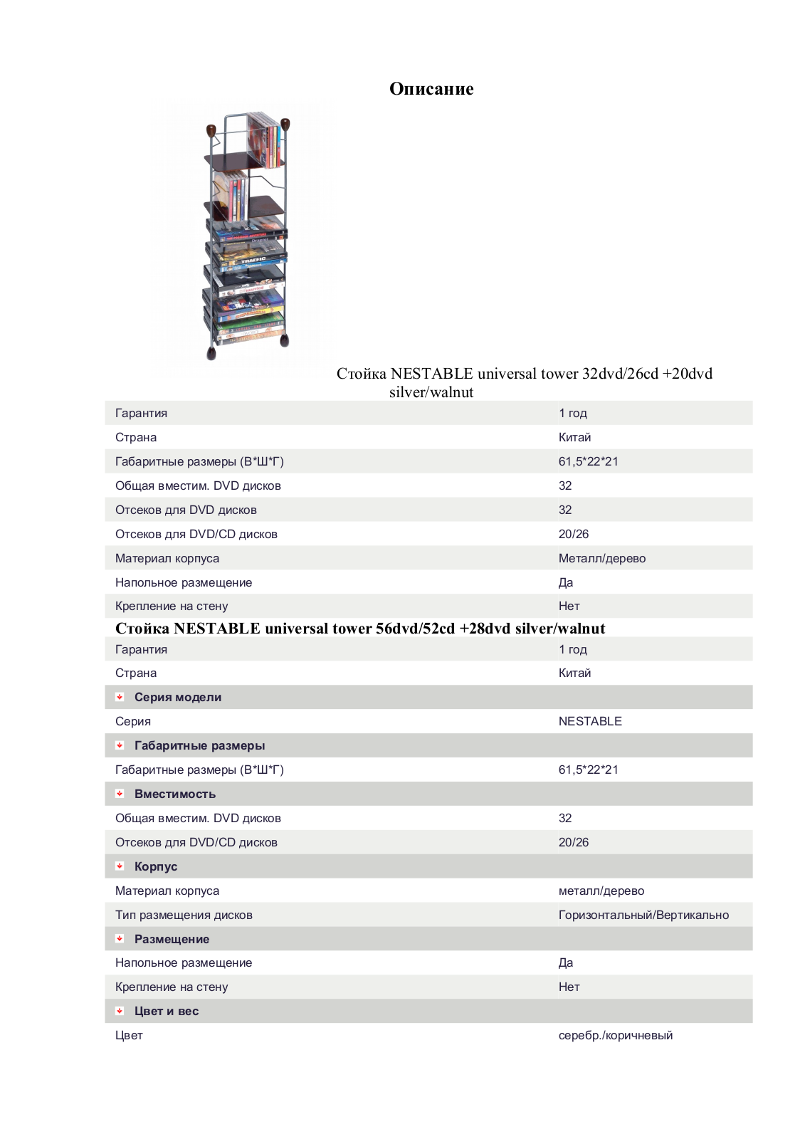 Atlantic NESTABLE 32DVD User Manual