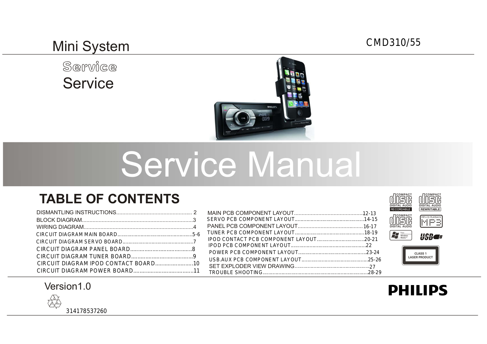 Philips CMD-310 Service Manual