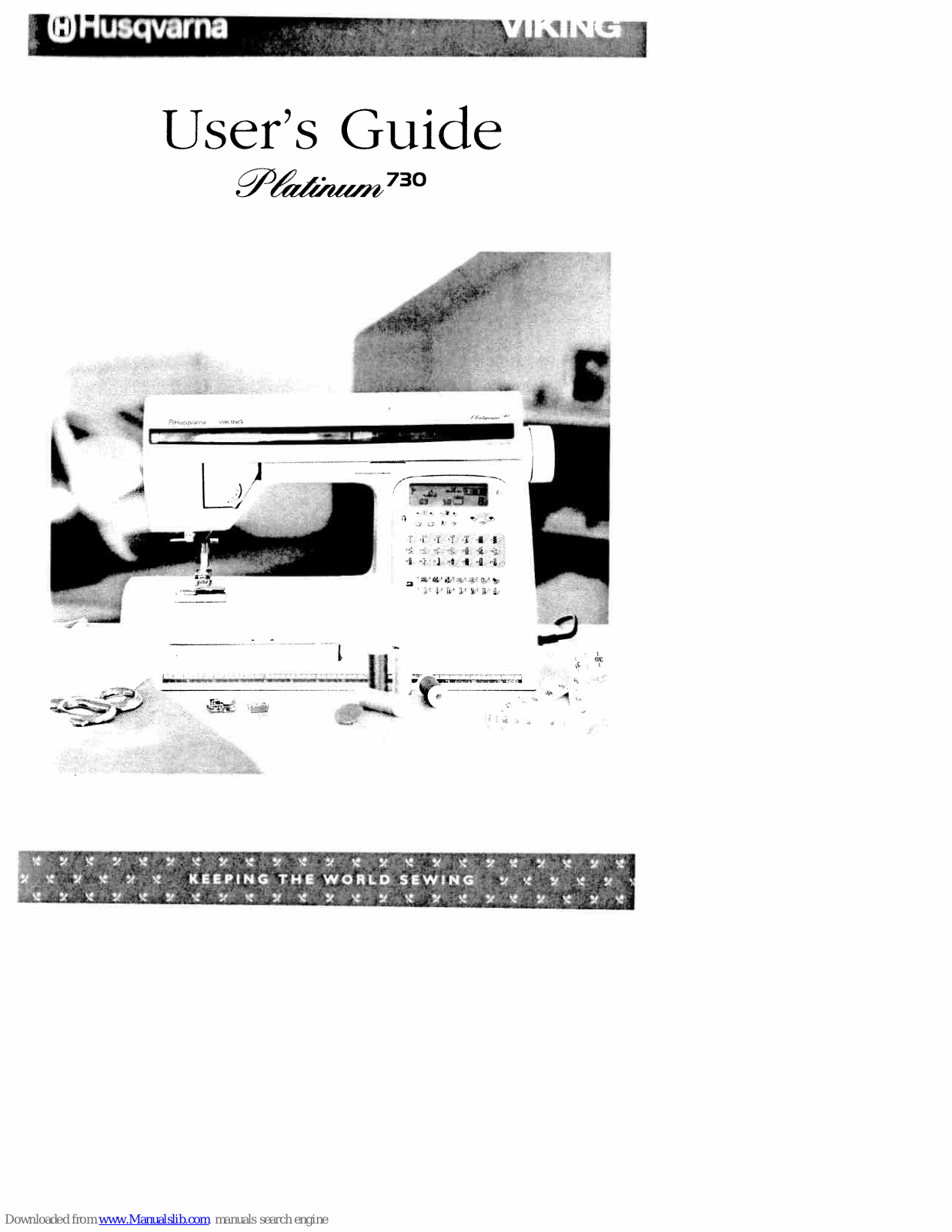 Husqvarna Viking Platinum 730 User Manual - ManualMachine.com