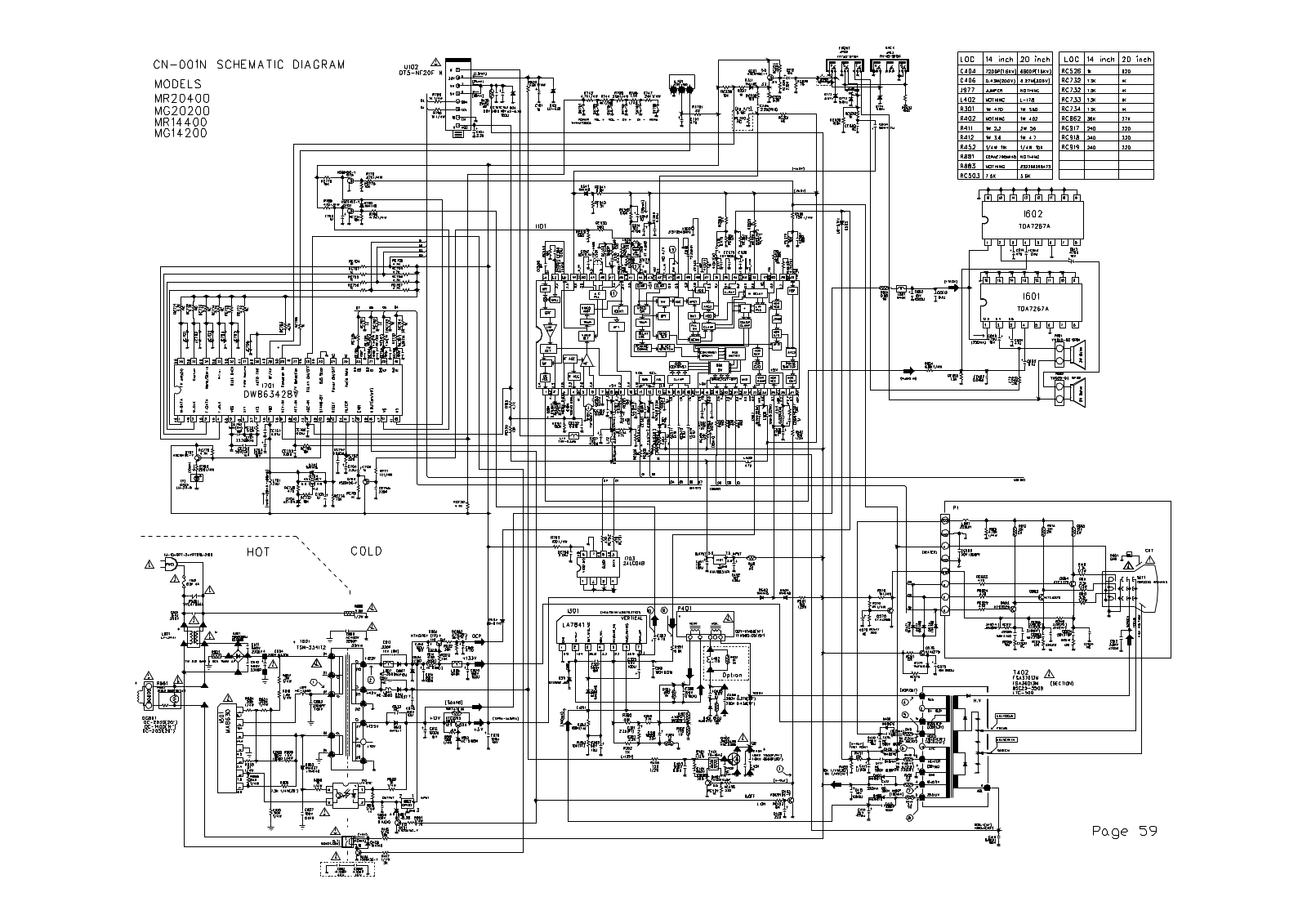 RCA MR20400 Diagram