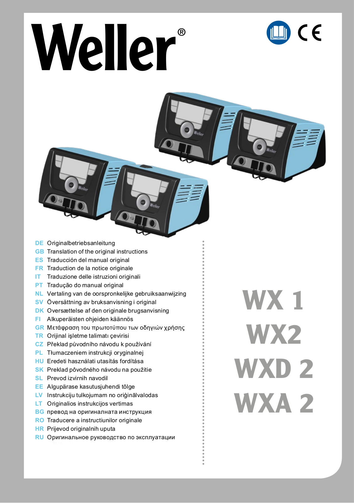 Weller WX 1 User Manual