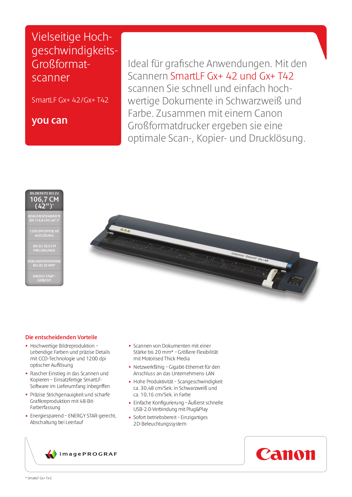 Canon SMARTLF GX + T42, SMARTLF GX + 42 BROCHURE