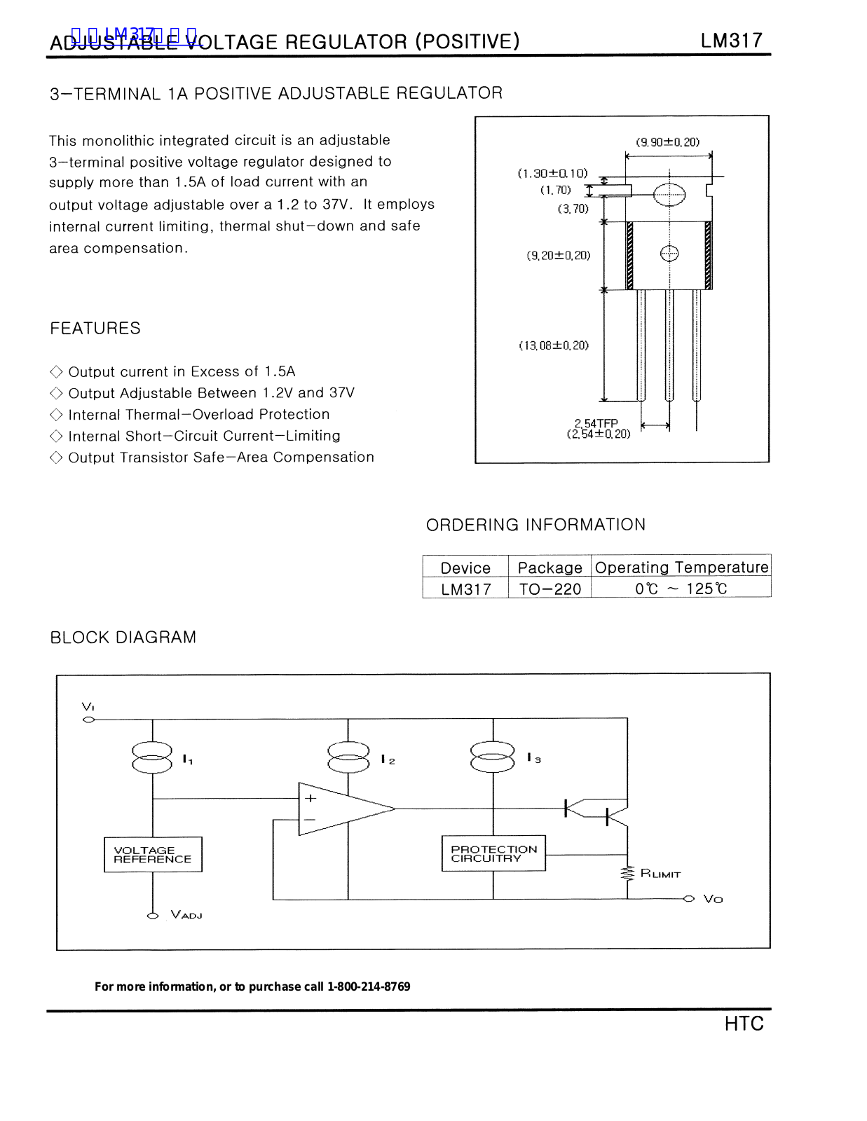 HTC LM317 User Manual