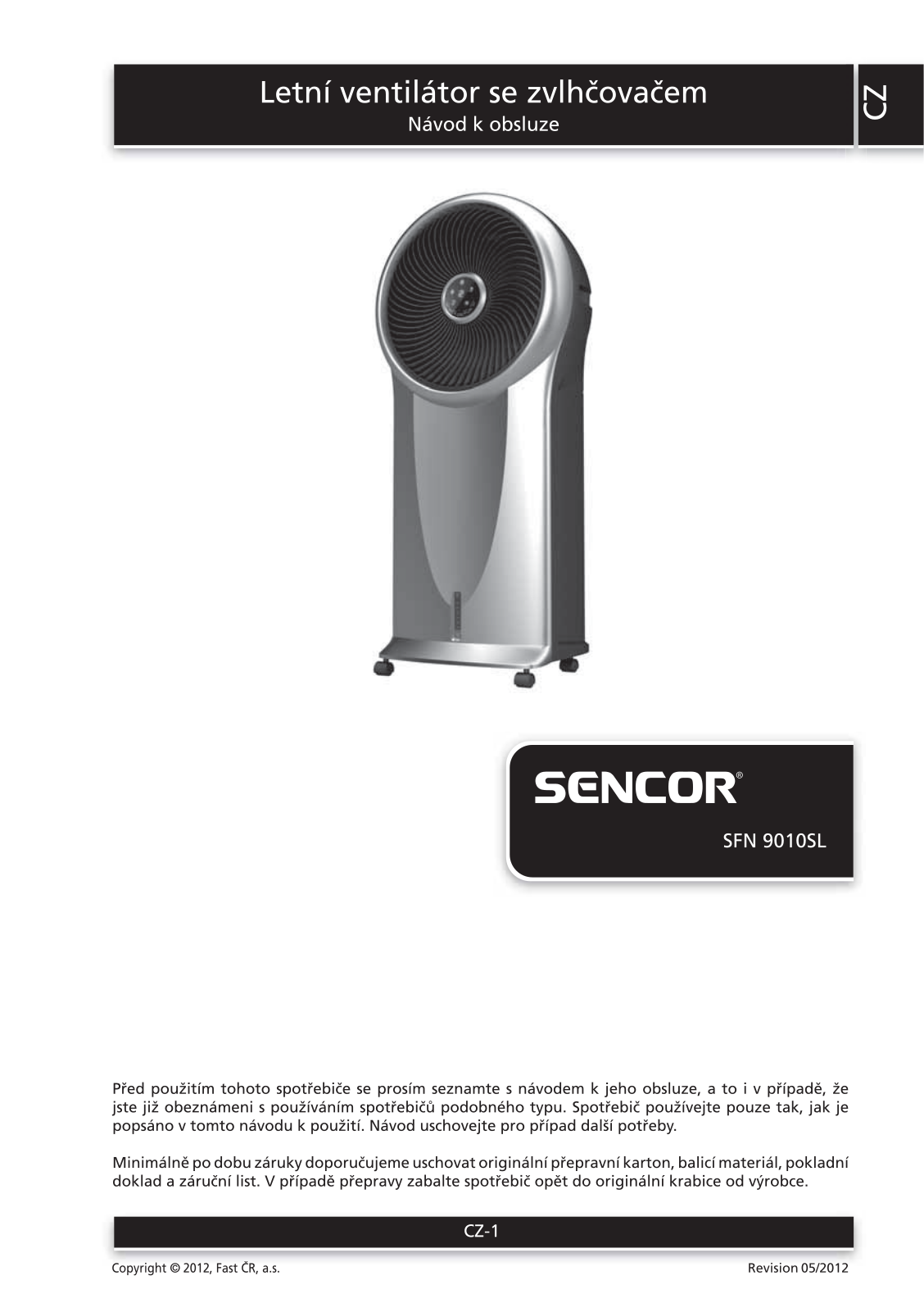 Sencor SFN 9010SL User Manual