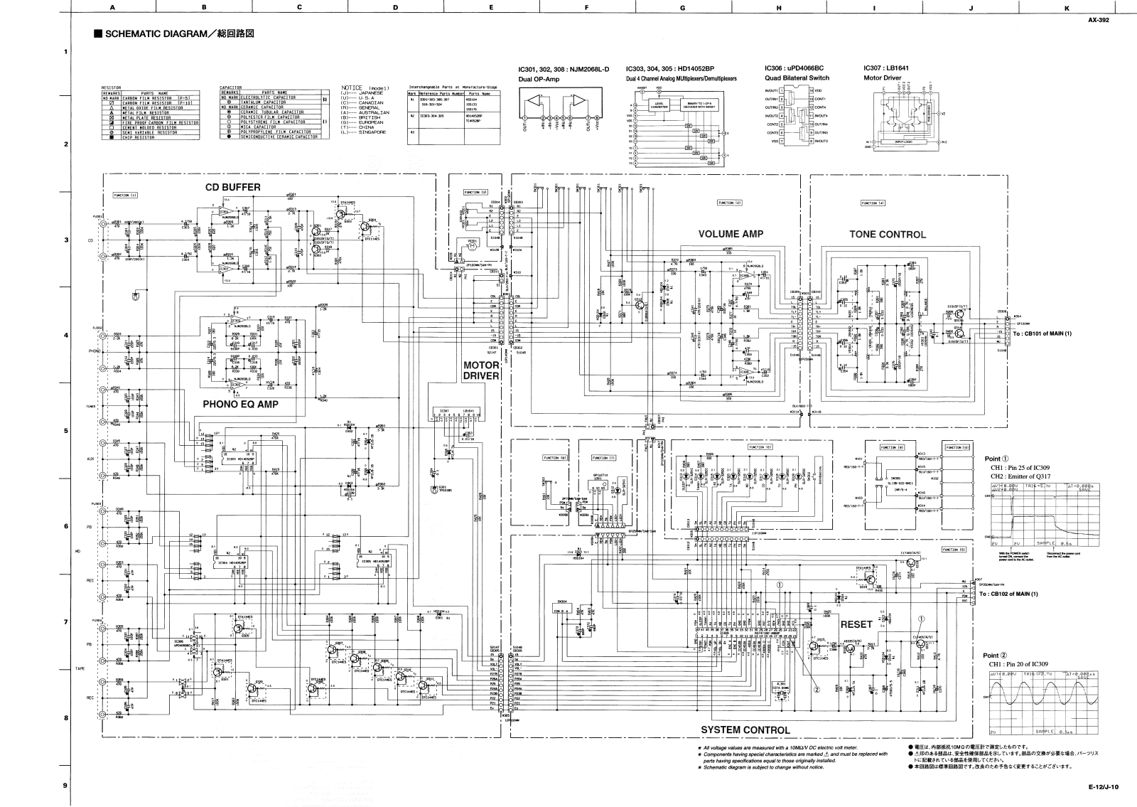 YAMAHA AX-392 Service Manual