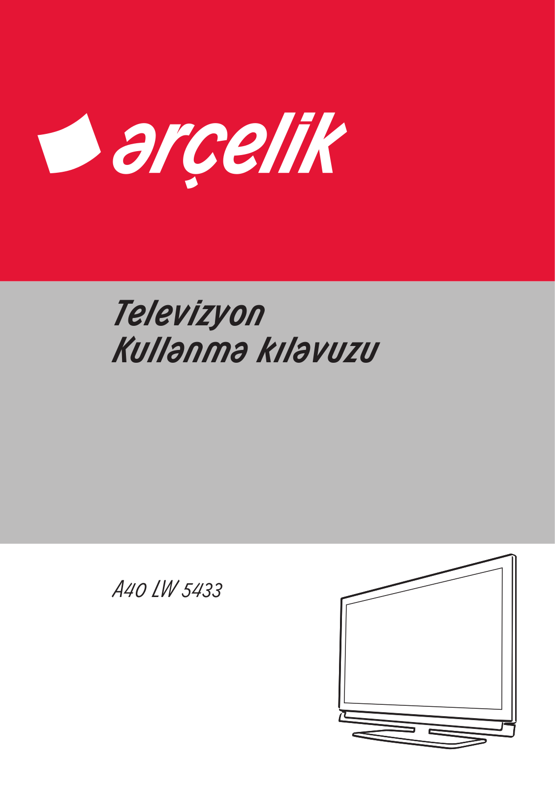 Arçelik A40 LW 5433 User manual