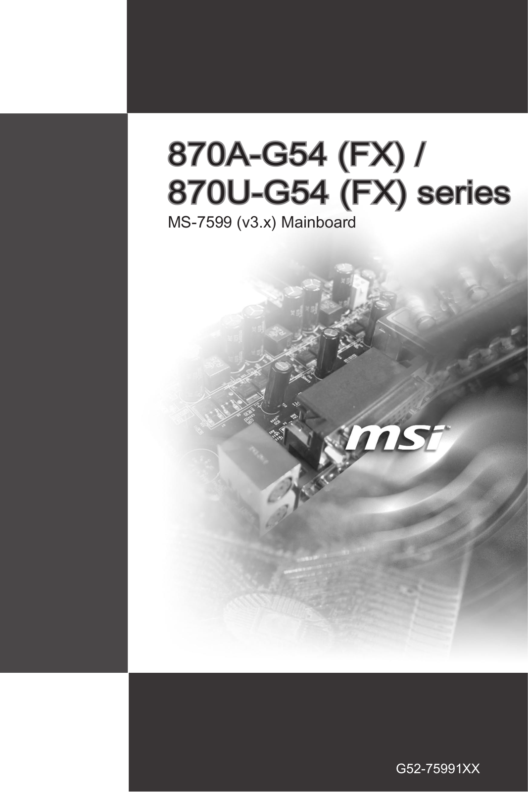 MSI 870A-G54 User Manual