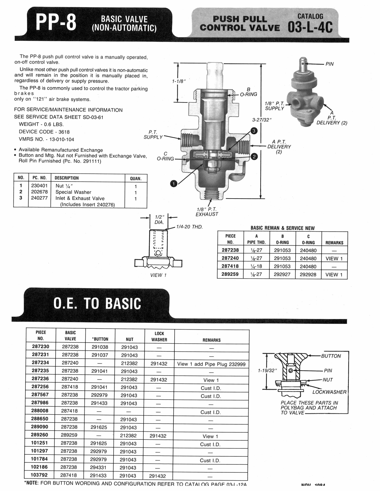 BENDIX 03-L-4C User Manual