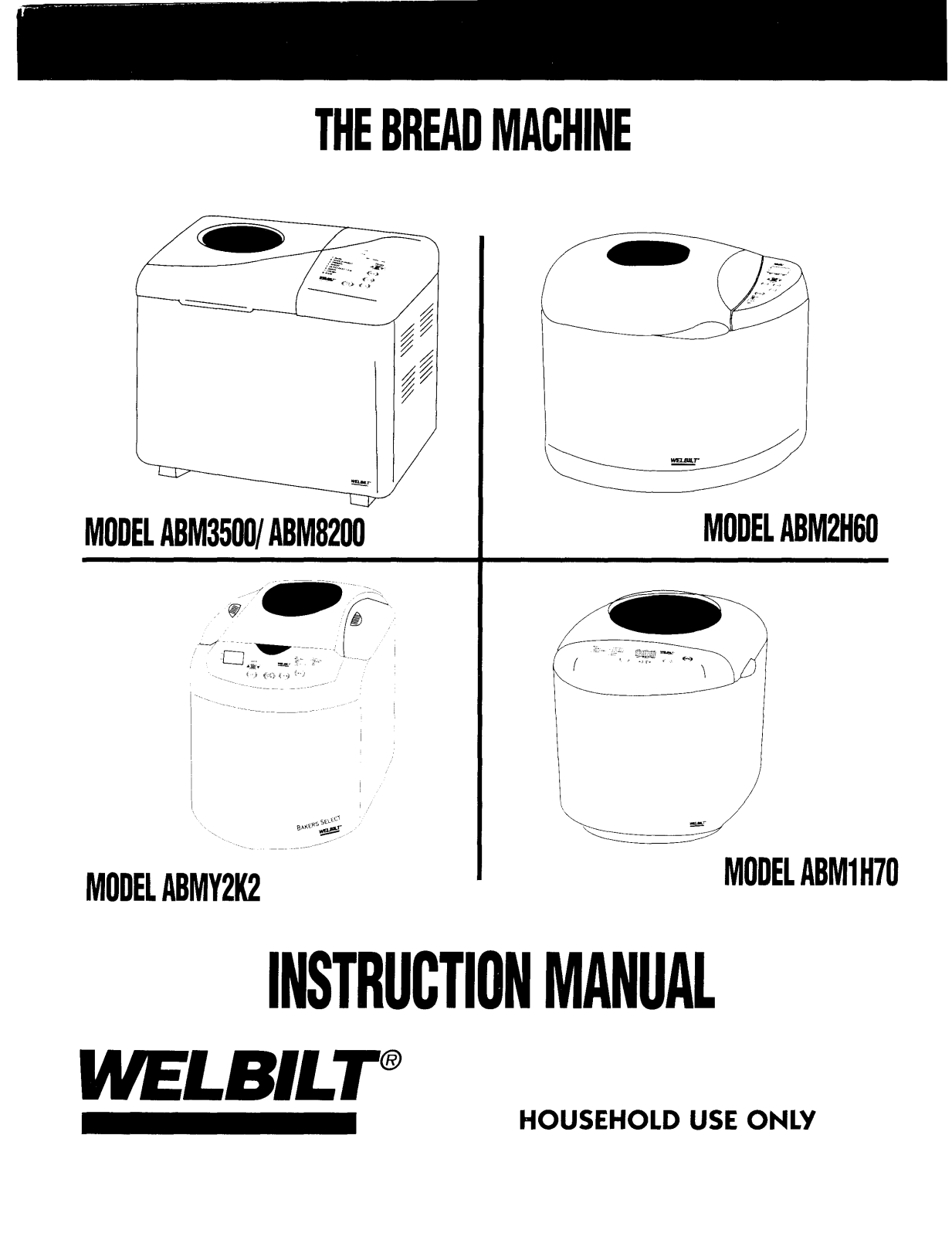 Welbilt ABM3500 Instruction Manual