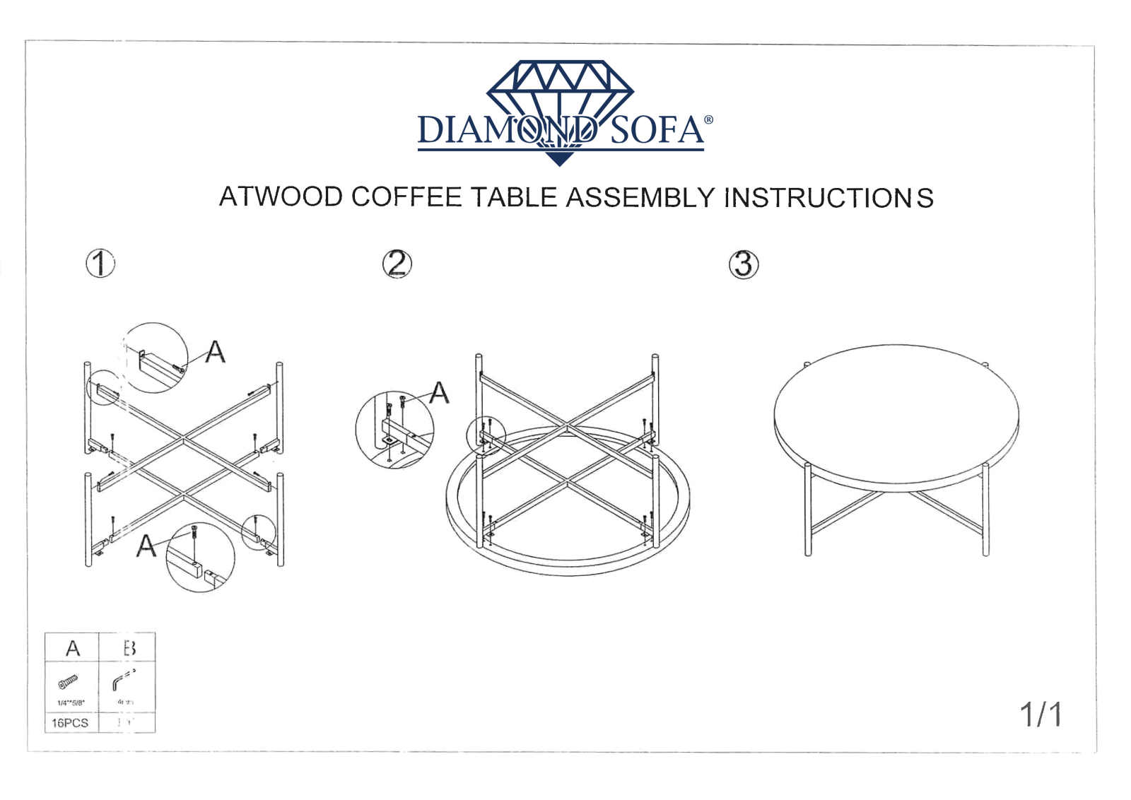 Diamond Sofa CDCR1276 Installation & Assembly - ManualMachine.com