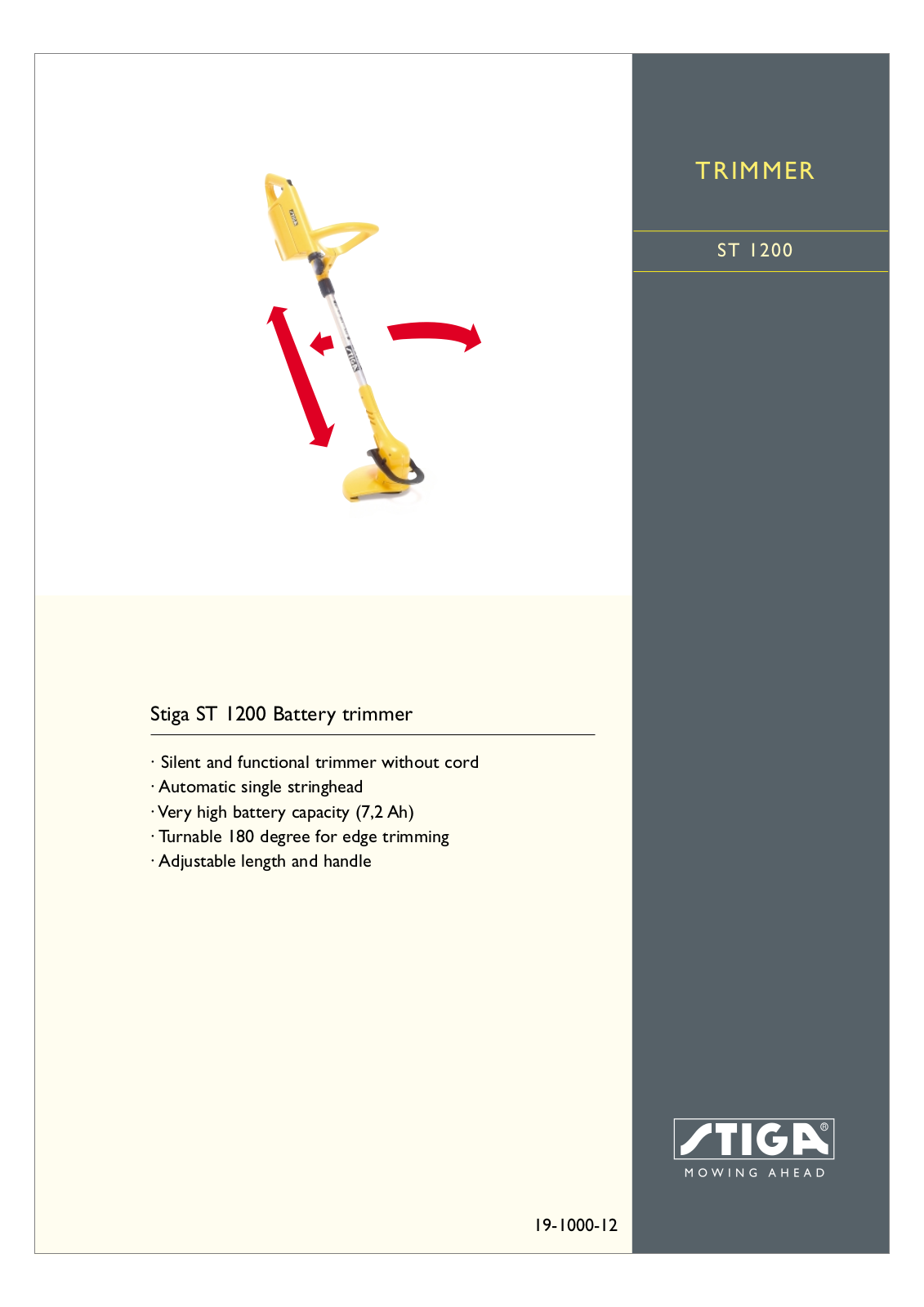 Stiga ST1200 User Manual