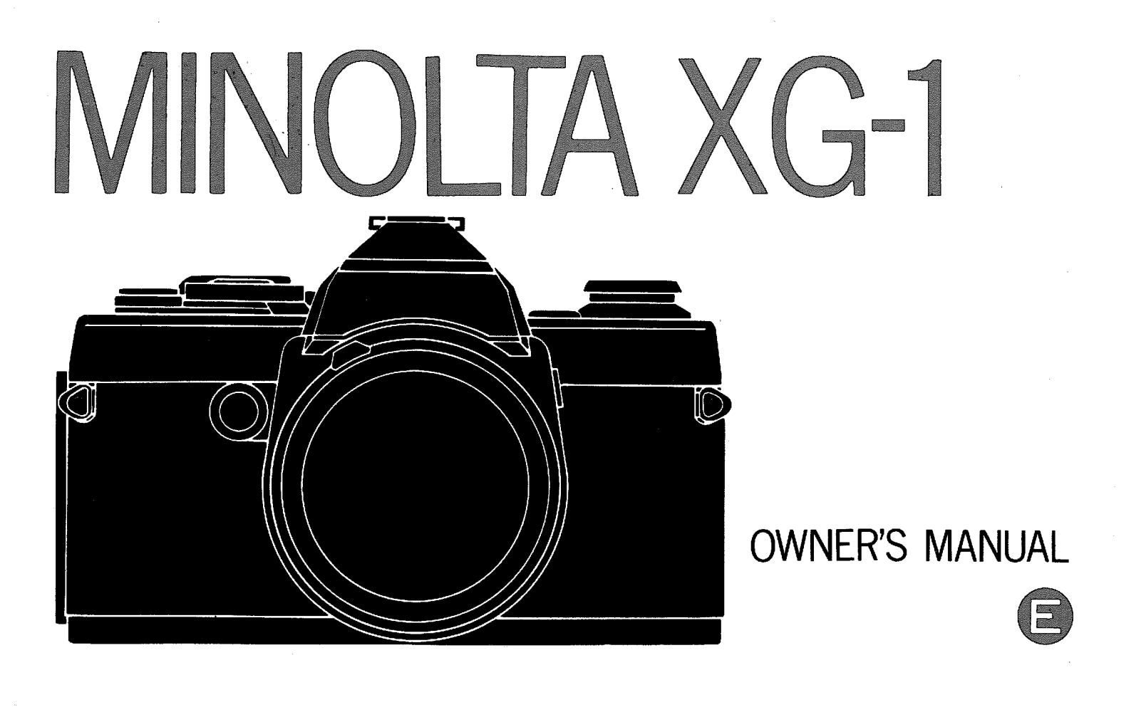 Konica Minolta XG-1 User Manual