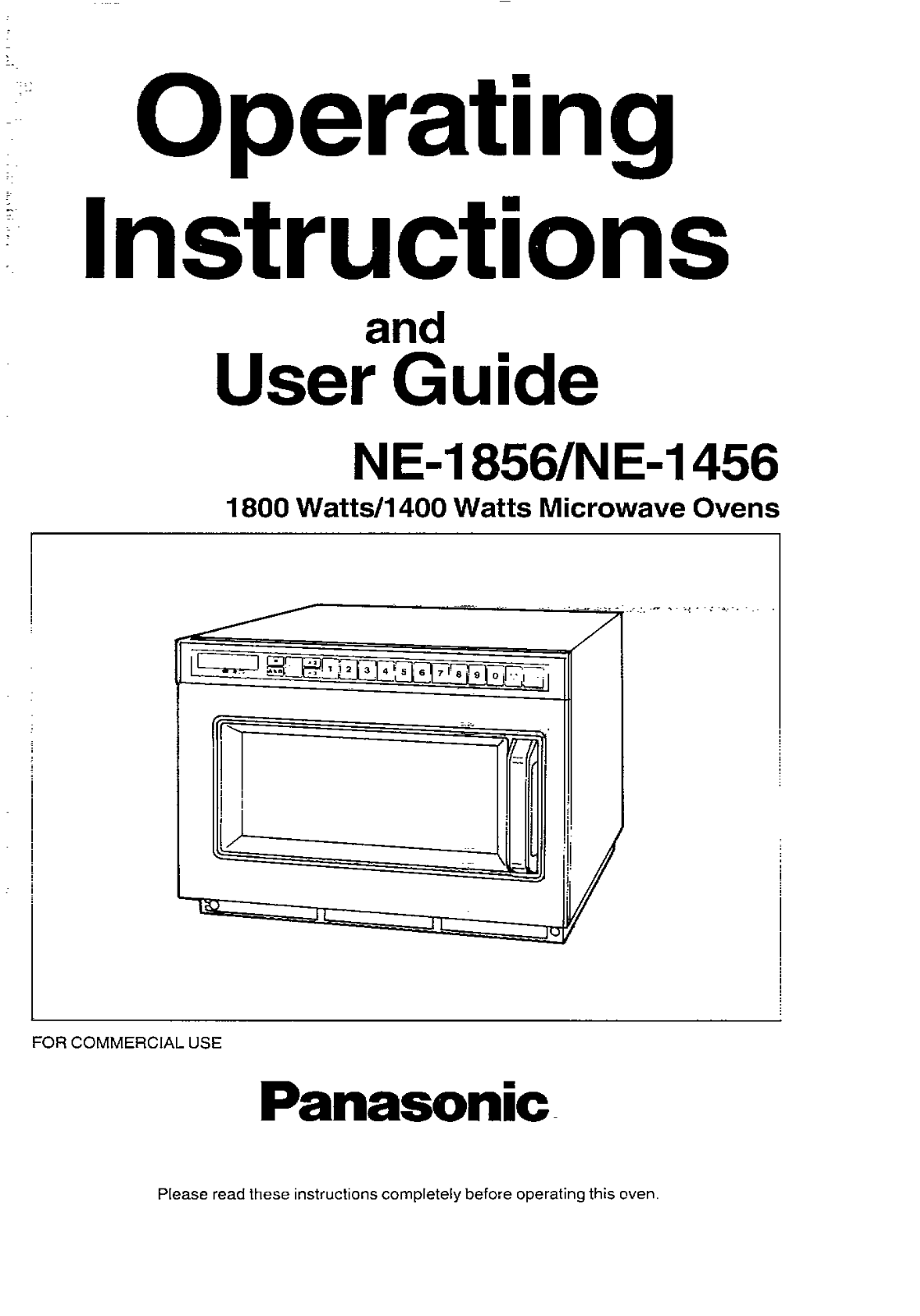 PANASONIC NE1856, NE1456 User Manual