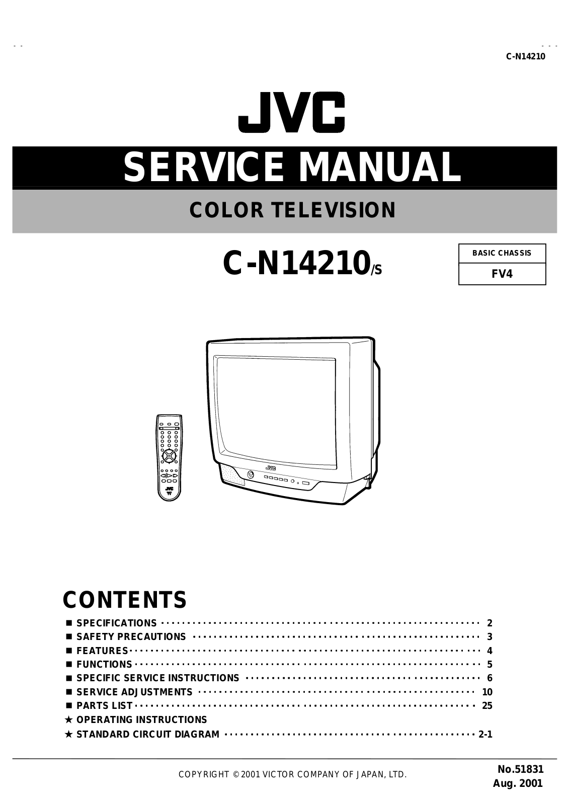 JVC C-N14210 Schematic