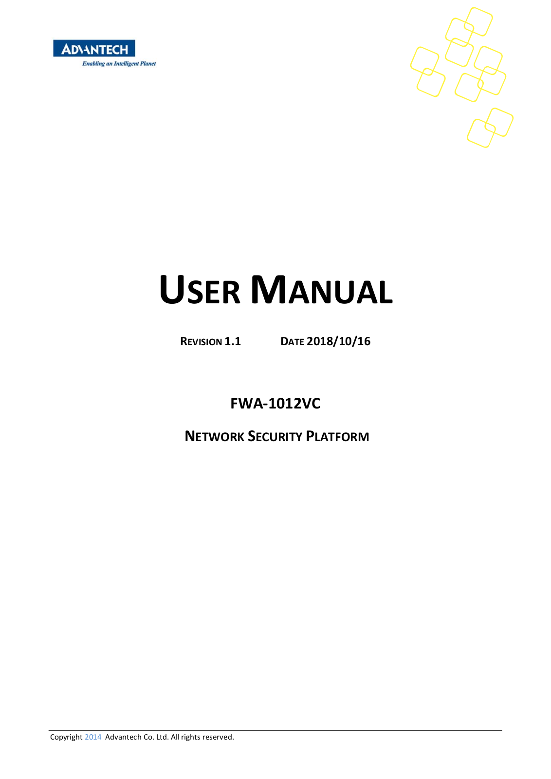 Advantech FWA1012VC User Manual