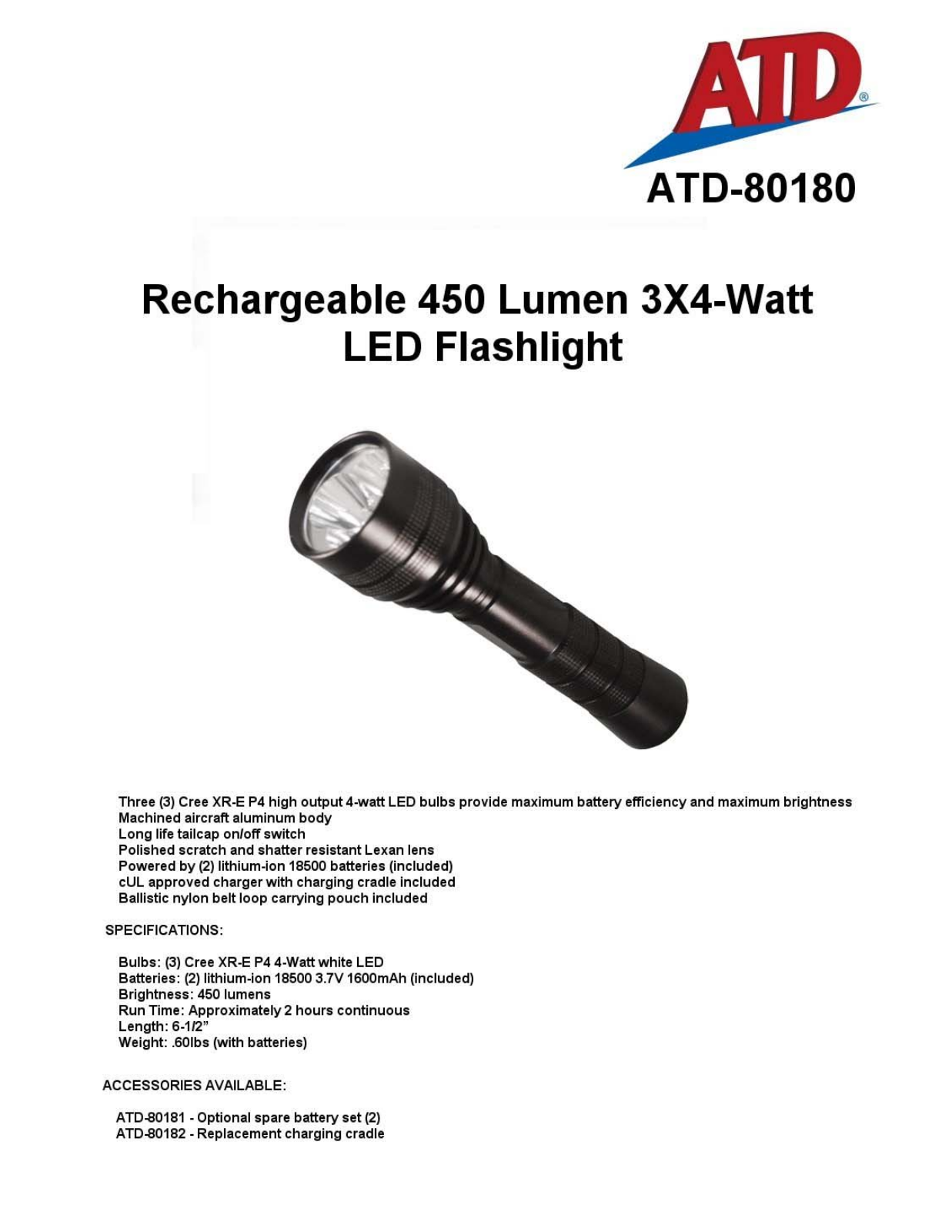 ATD Tools ATD-80180 User Manual