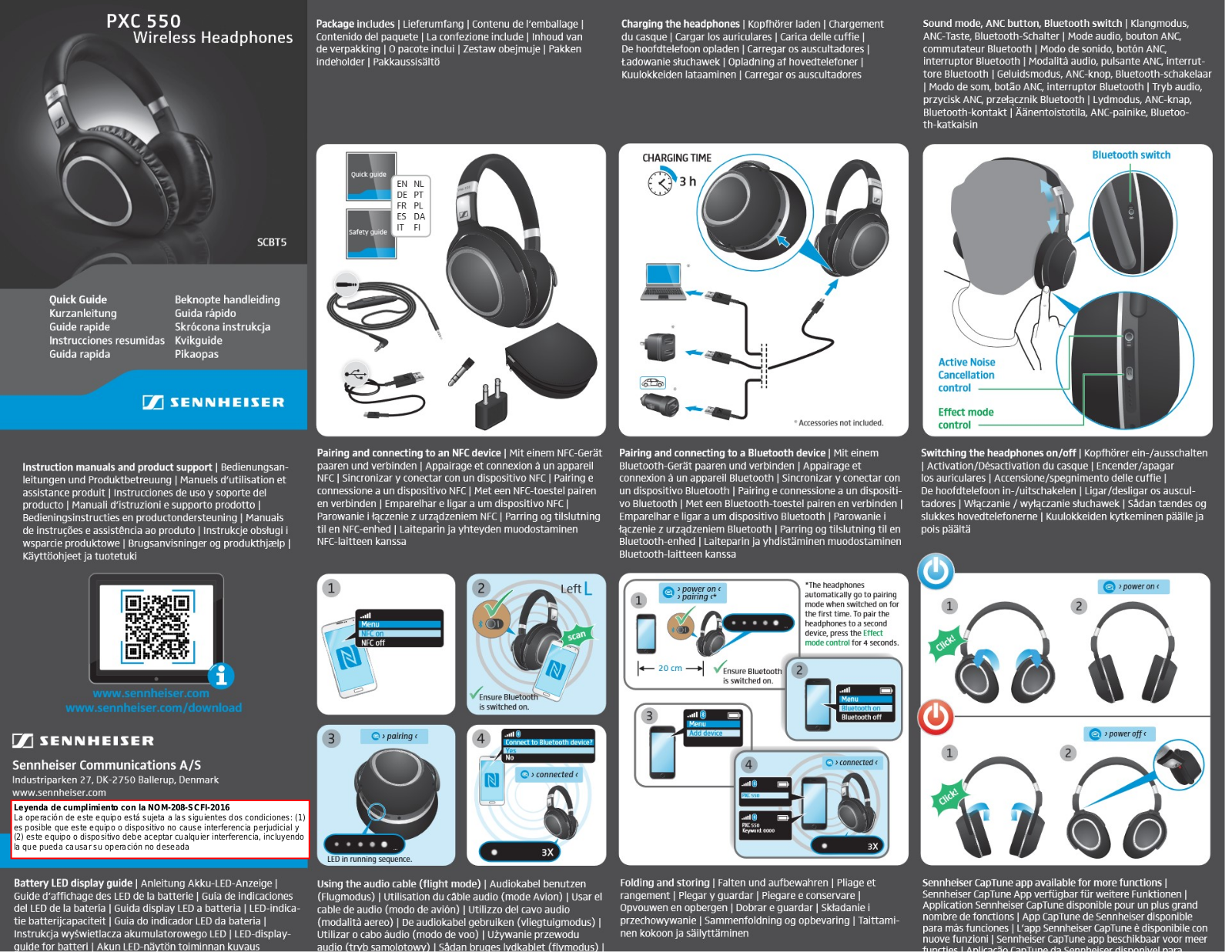 Sennheiser PXC550 Quick guide