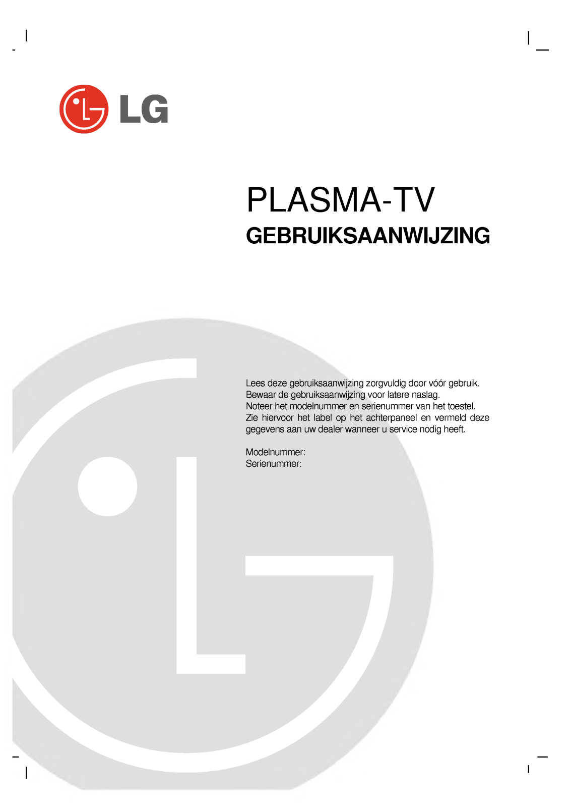 Lg RZ-42PX12X, RZ-42PX10 User Manual