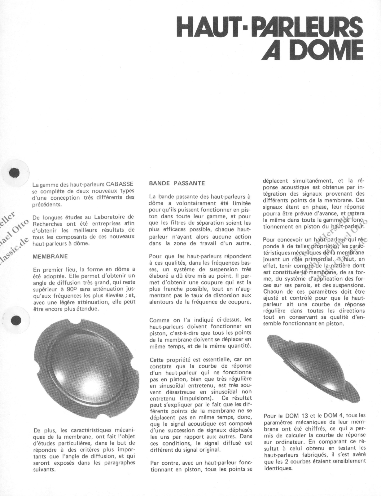 Cabasse Dom 4 User guide - ManualMachine.com