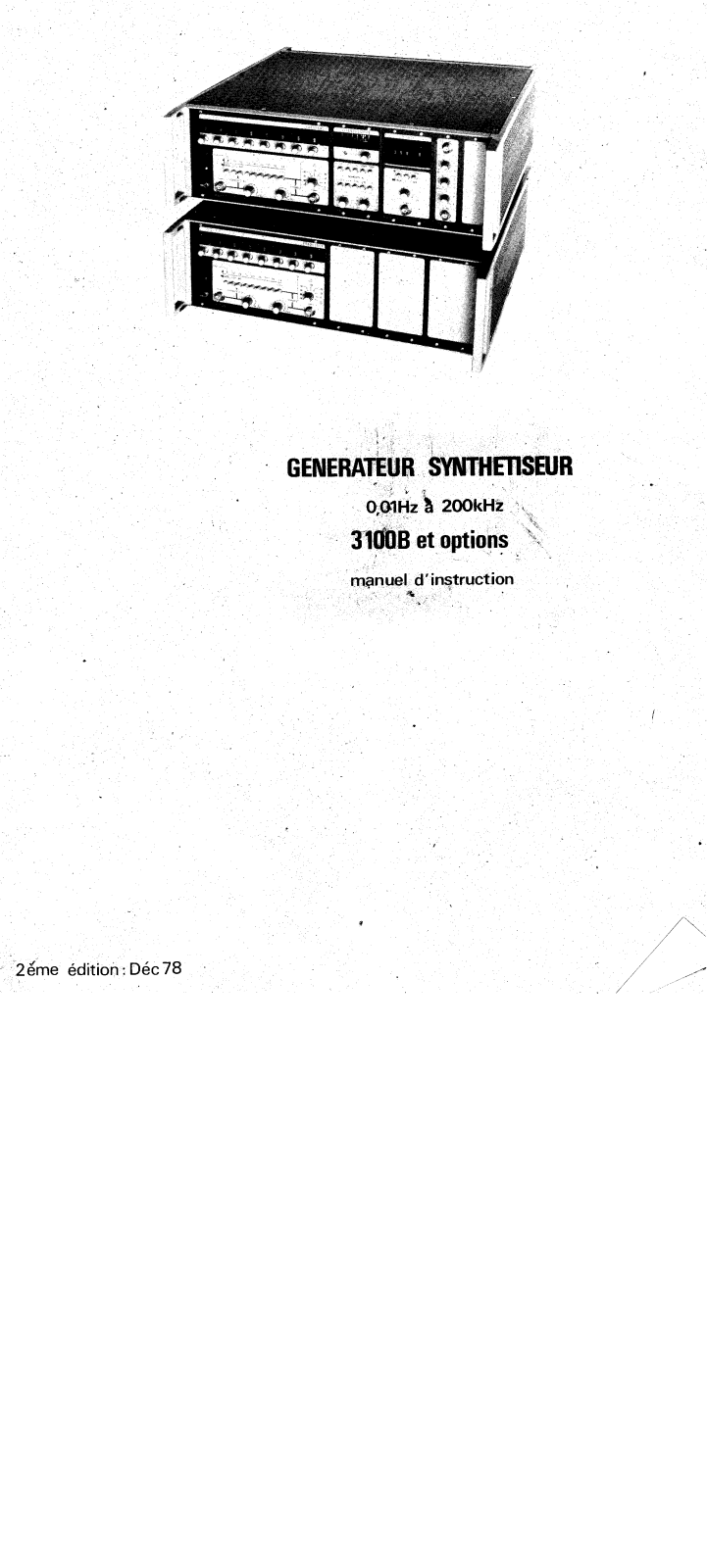 Adret Electronique 3100 B User Manual