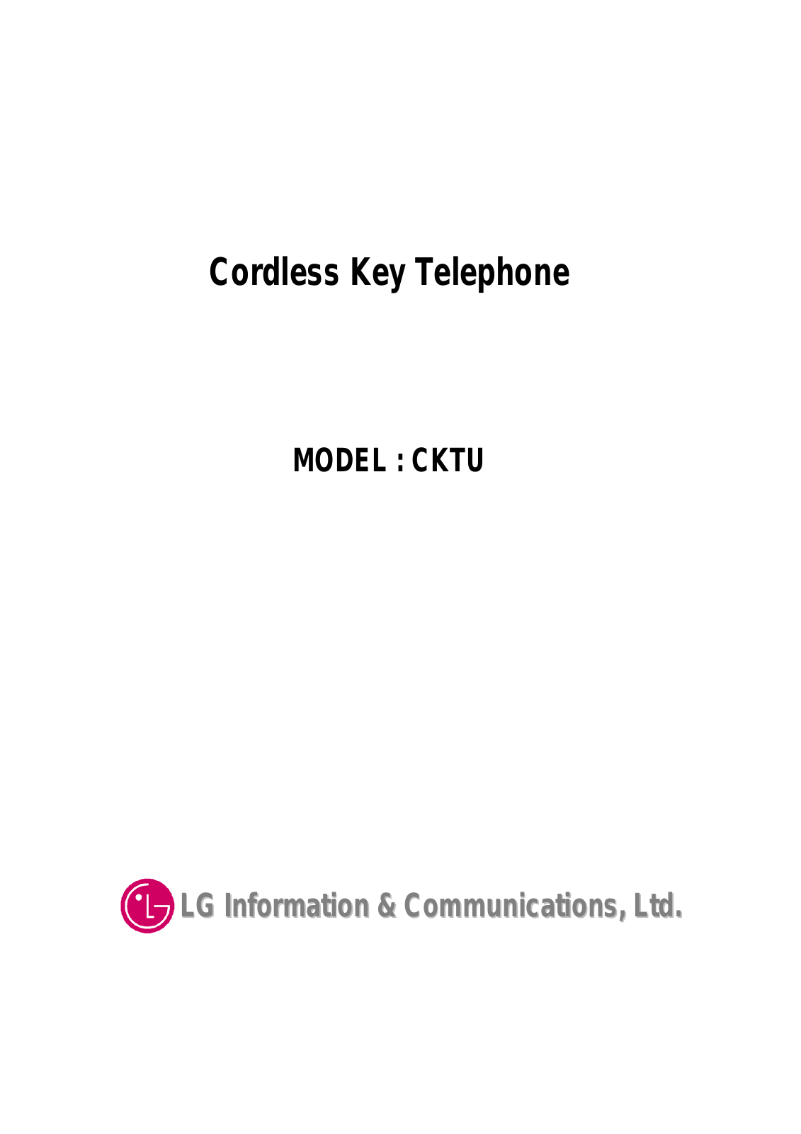 LG CKTU9017 15 Users manual