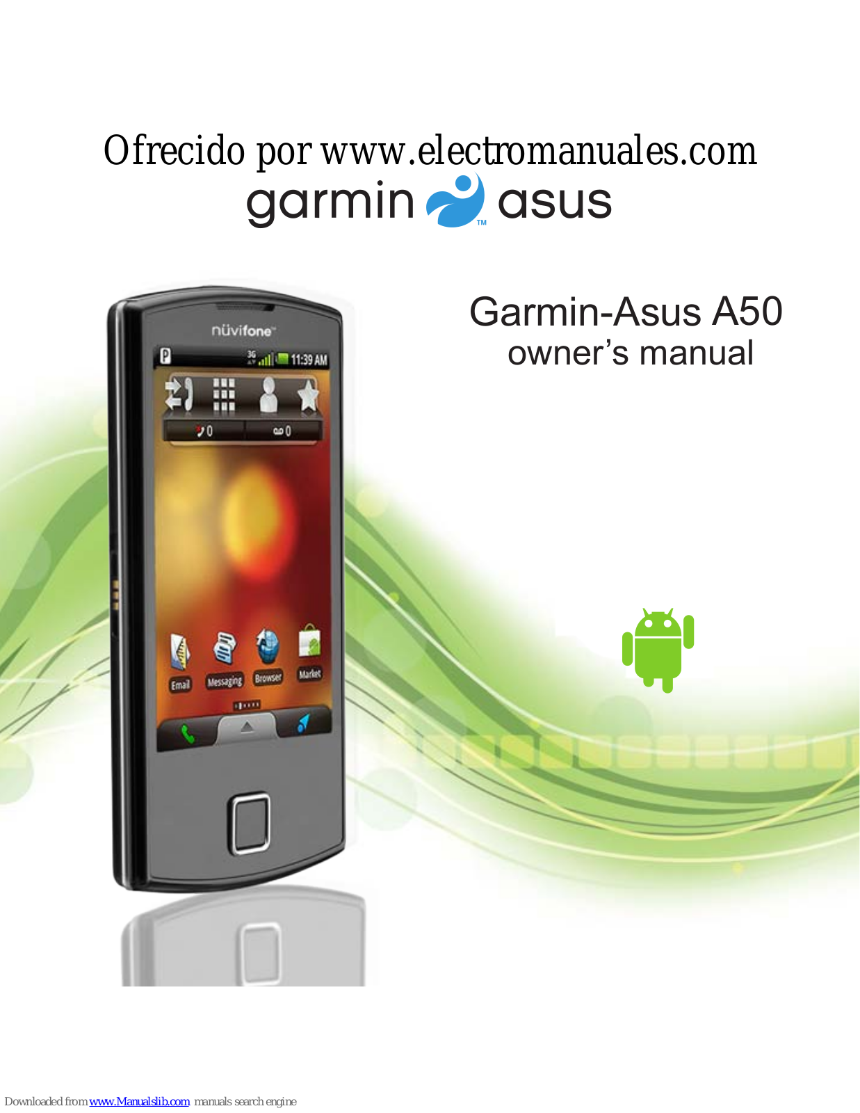 Garmin Asus A50, Nuvifone A50 Owner's Manual