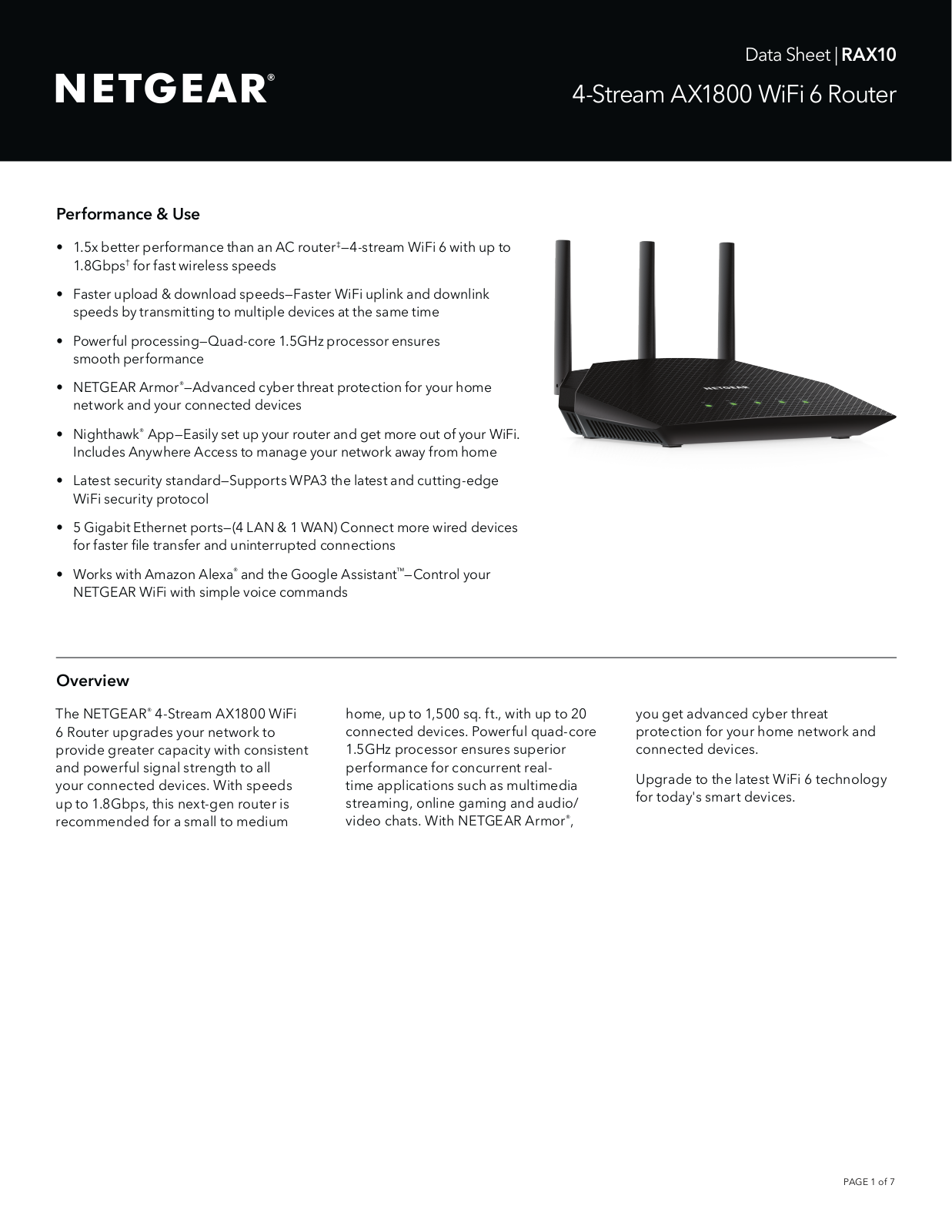 Netgear RAX10 User Manual