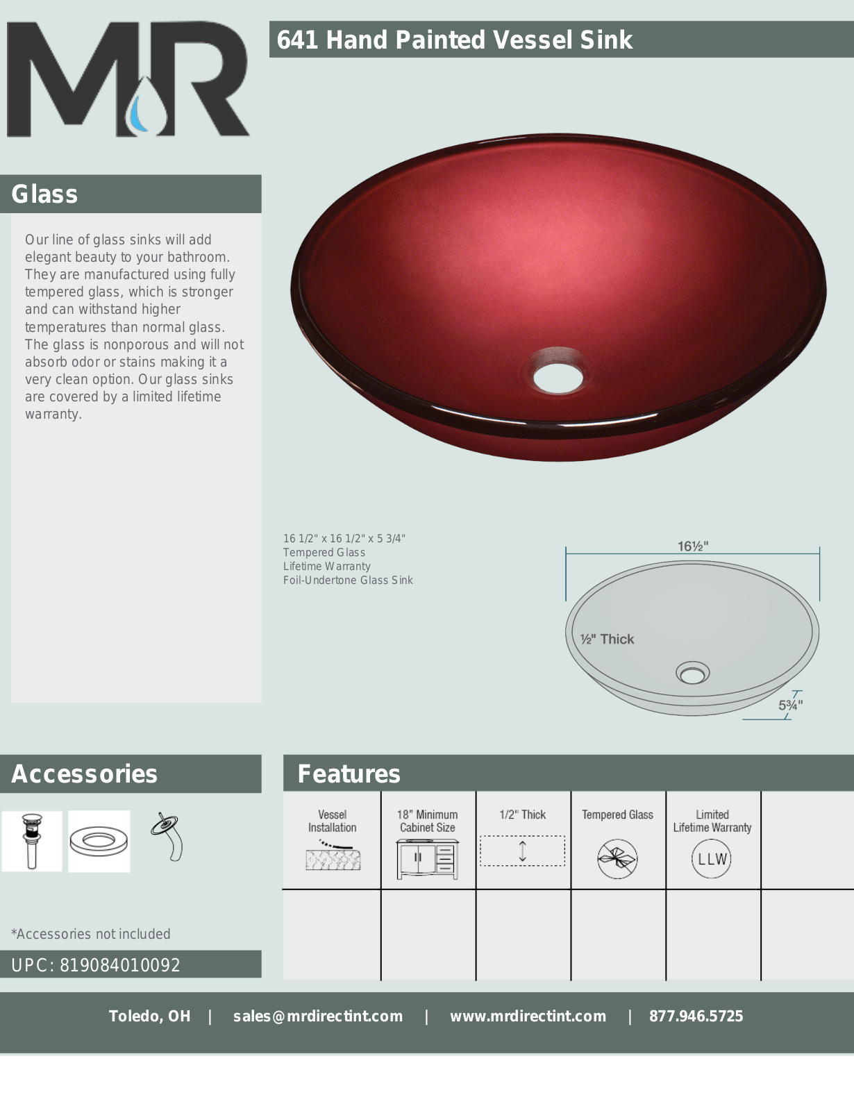 MR Direct MRDR1396 Specifications & Dimensions - ManualMachine.com