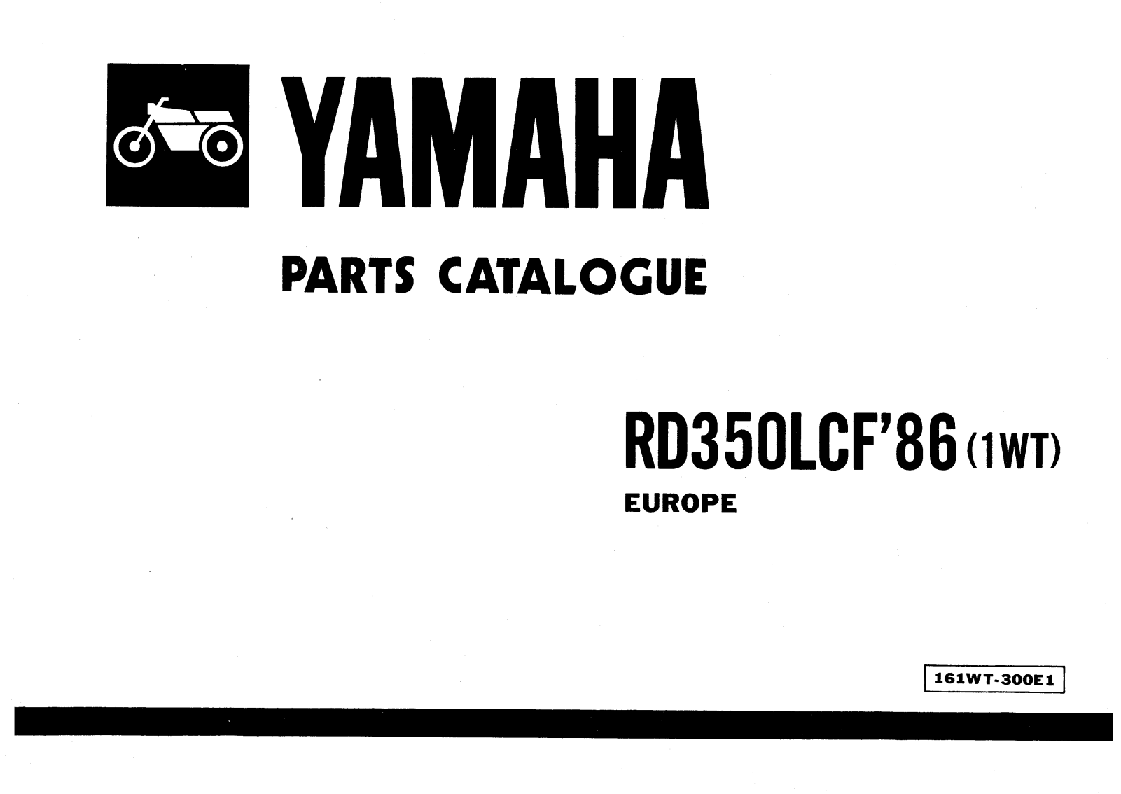 yamaha rd350lcf 1986 User Manual